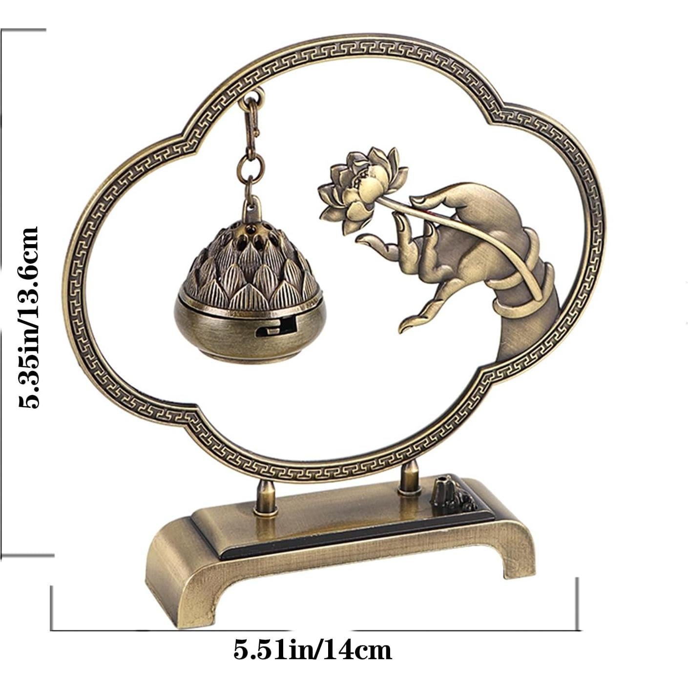 Soporte de Incienso Colgante Loto Clásico Cavimort 14x4.5 cm