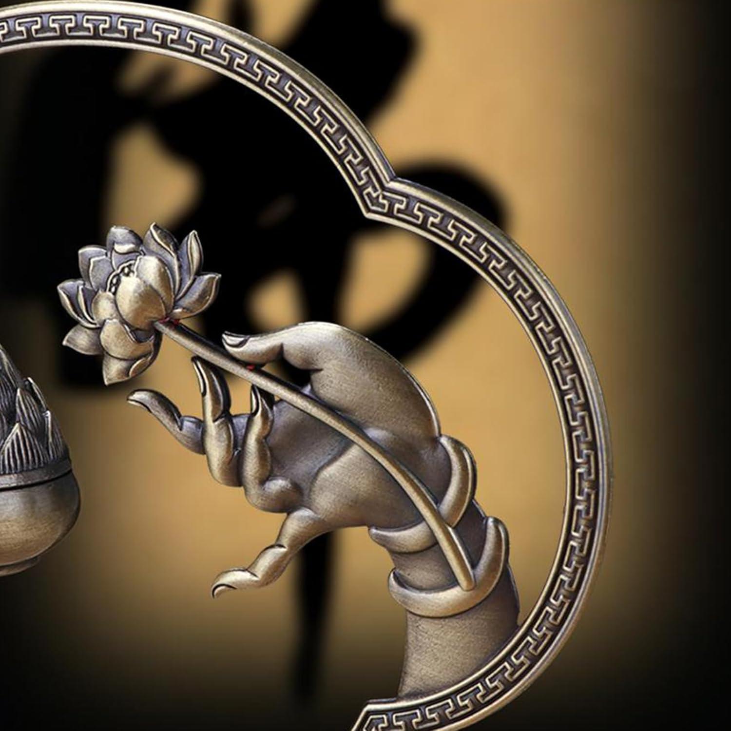 Soporte de Incienso Colgante Loto Clásico Cavimort 14x4.5 cm