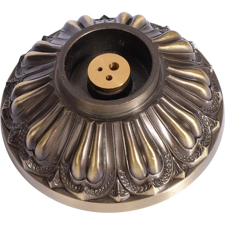 Soporte de Incienso Focket de Bronce con Relieve Dragón 8.5x7cm