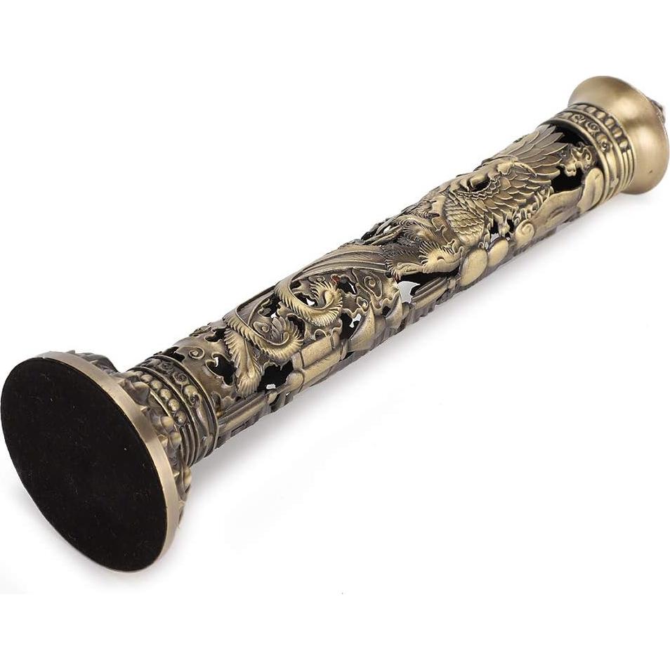 Soporte de Incienso Focket de Bronce con Relieve Dragón 8.5x7cm