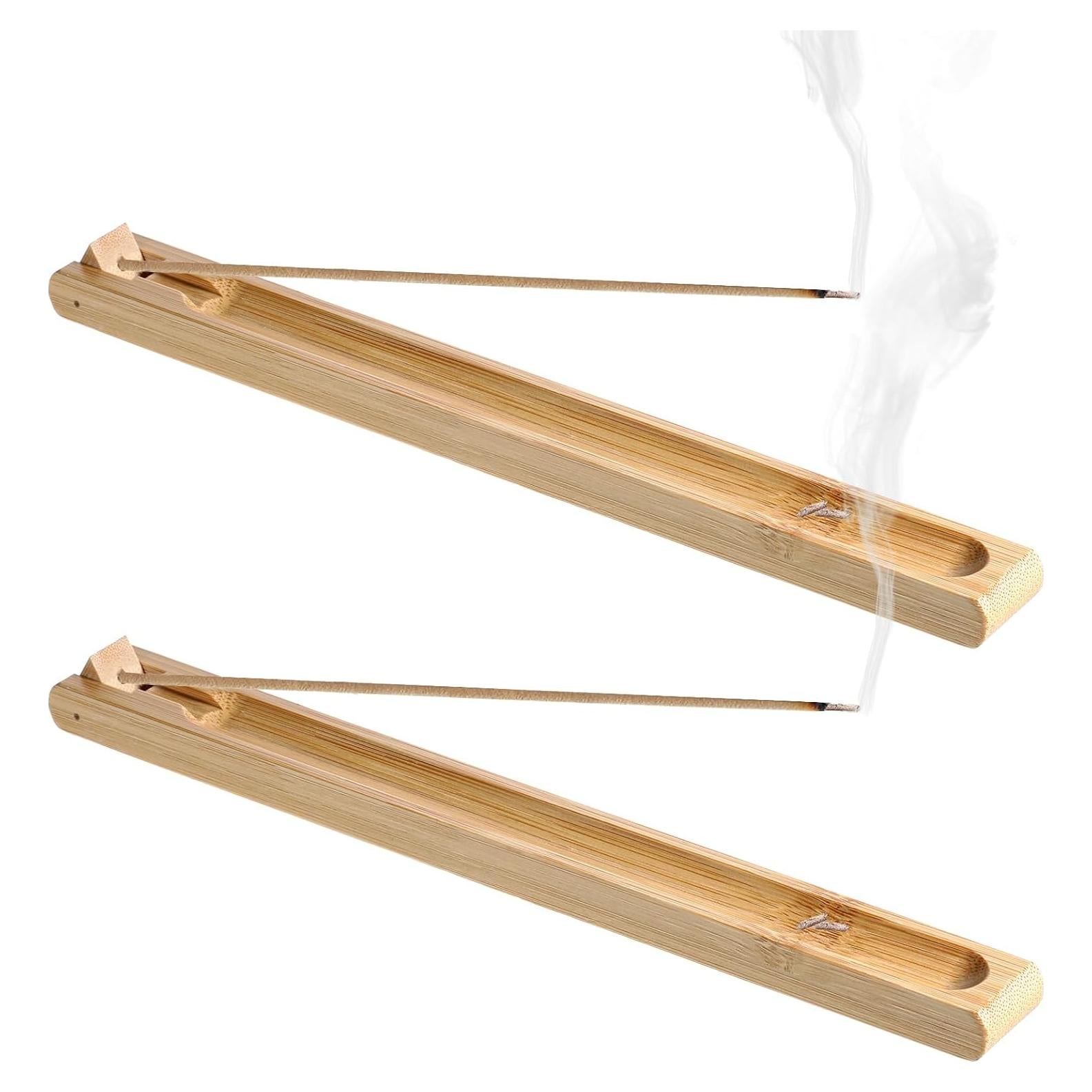 Soporte de Incienso de Bambú Ajustable EupHHonycs - 2 Piezas