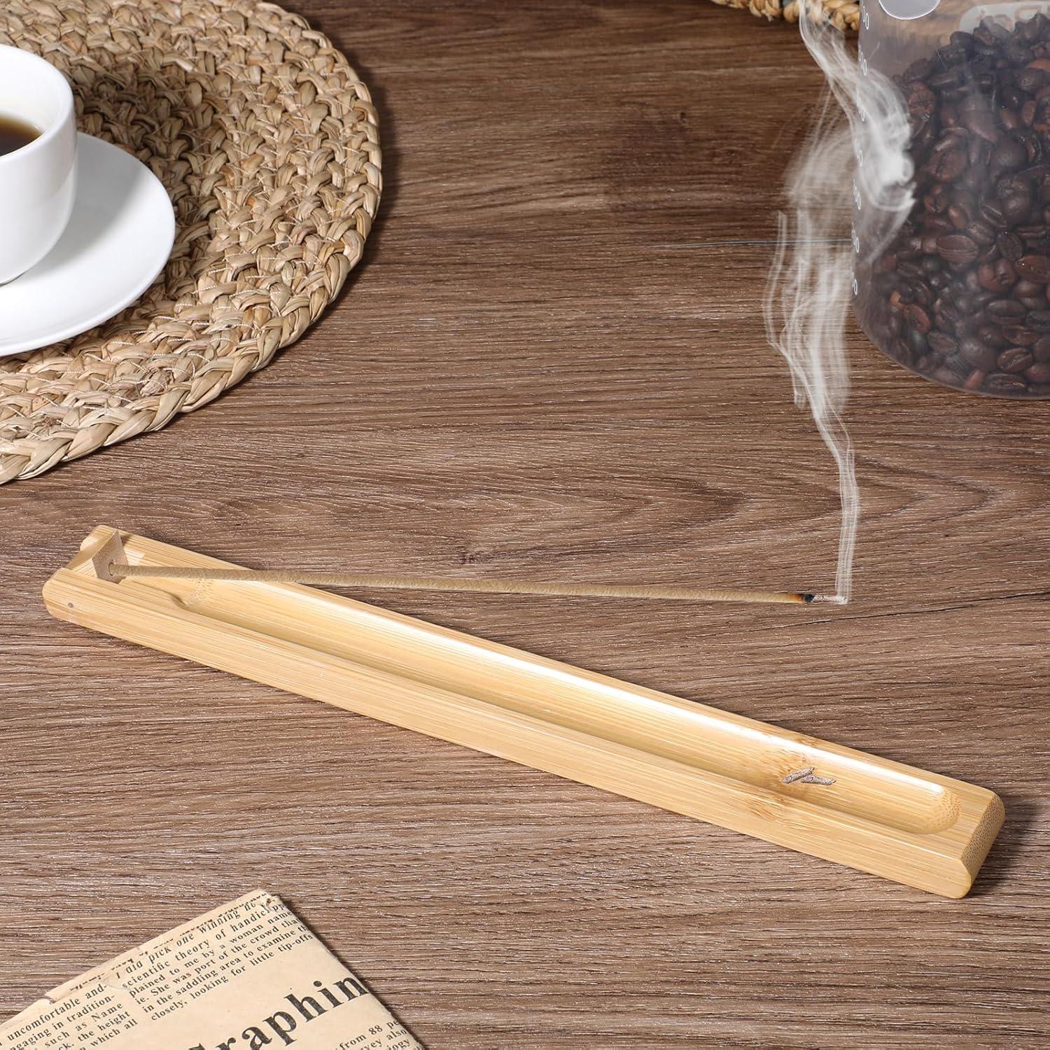 Soporte de Incienso de Bambú Ajustable EupHHonycs - 2 Piezas