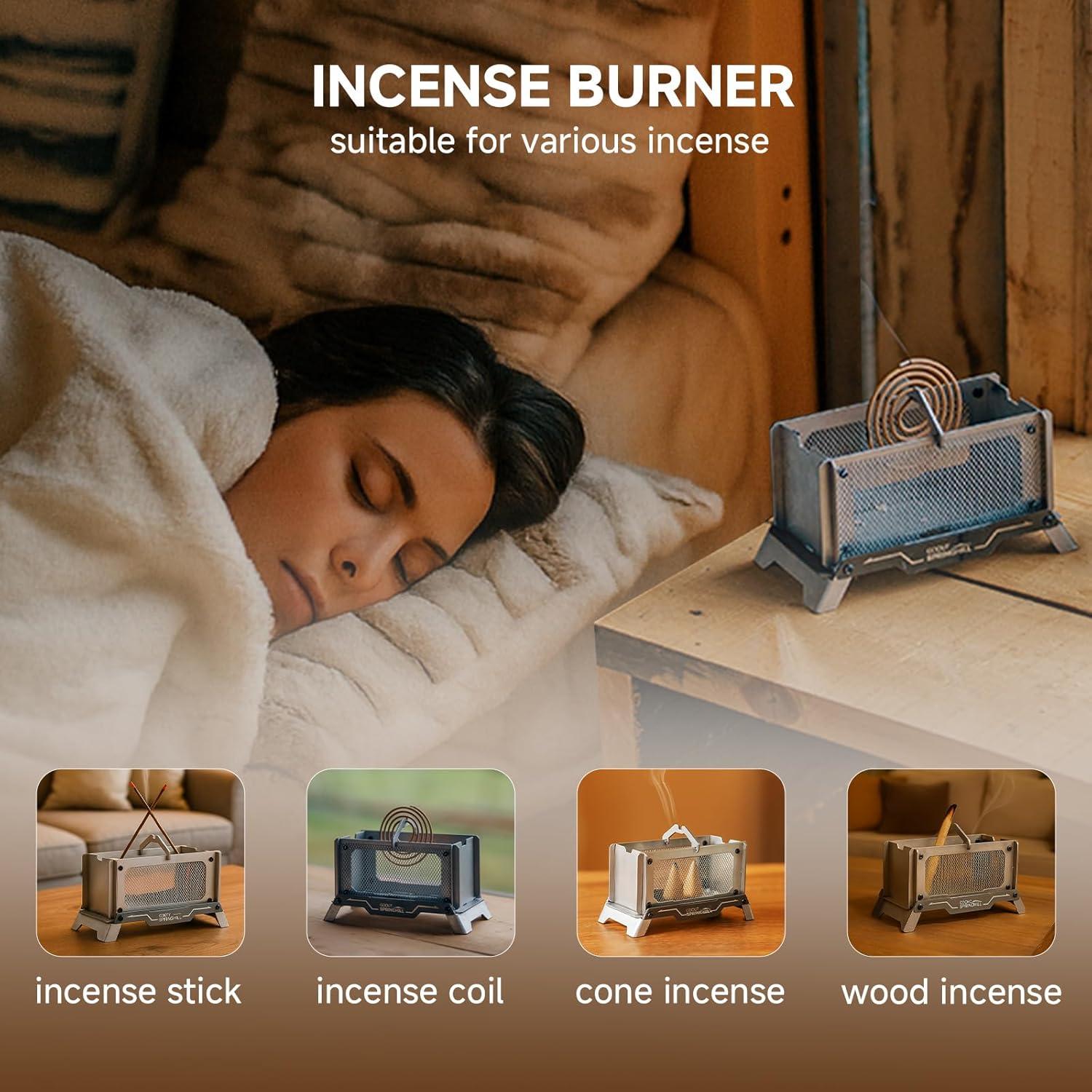 Soporte de Incienso GOOUT SPRINGHILL Portátil Plegable Plata