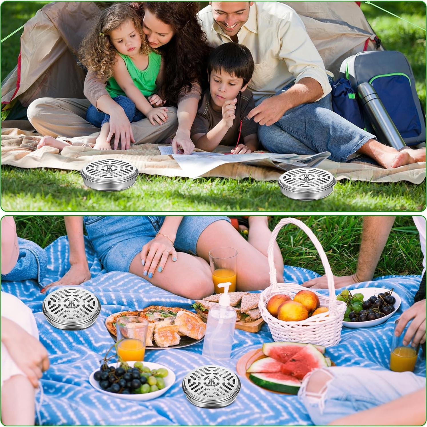 Juego de 10 Soportes de Incienso de Metal AojSup Plata 15cm