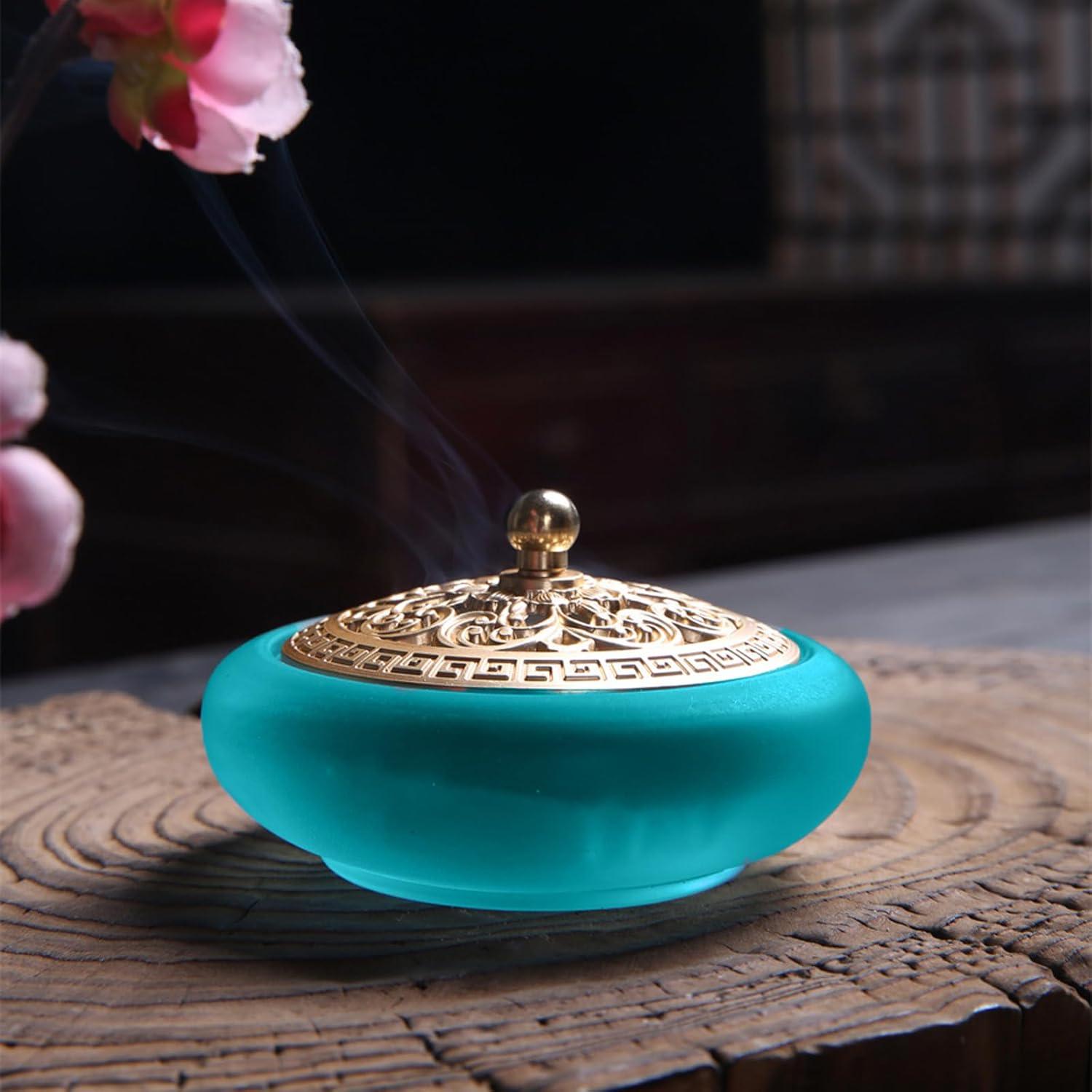 Kit de quemador de incienso en polvo TUDMOEOL - Azul