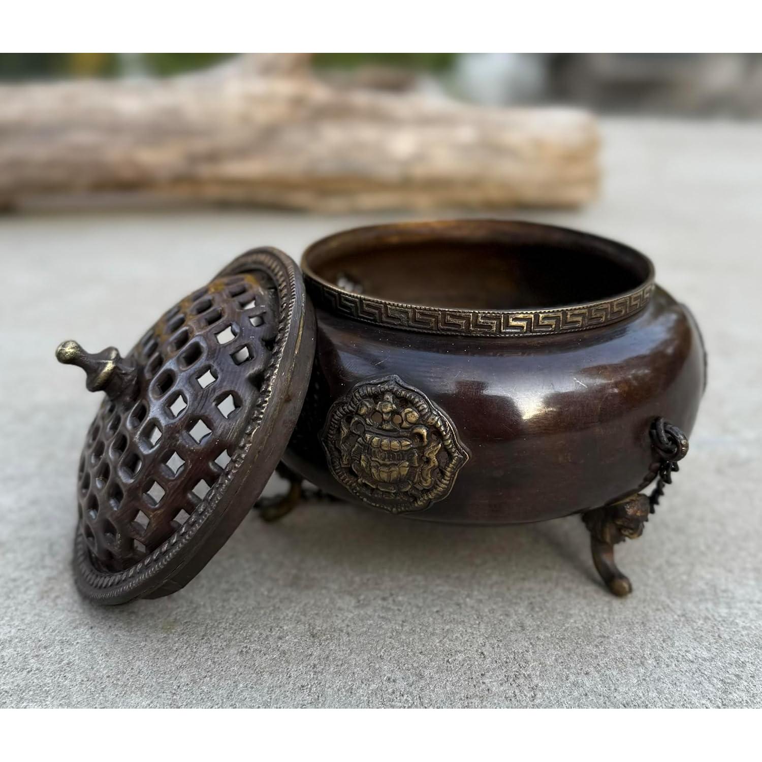 Horno de Incienso Colgante DharmaObjects Cobre 14x11.4 cm