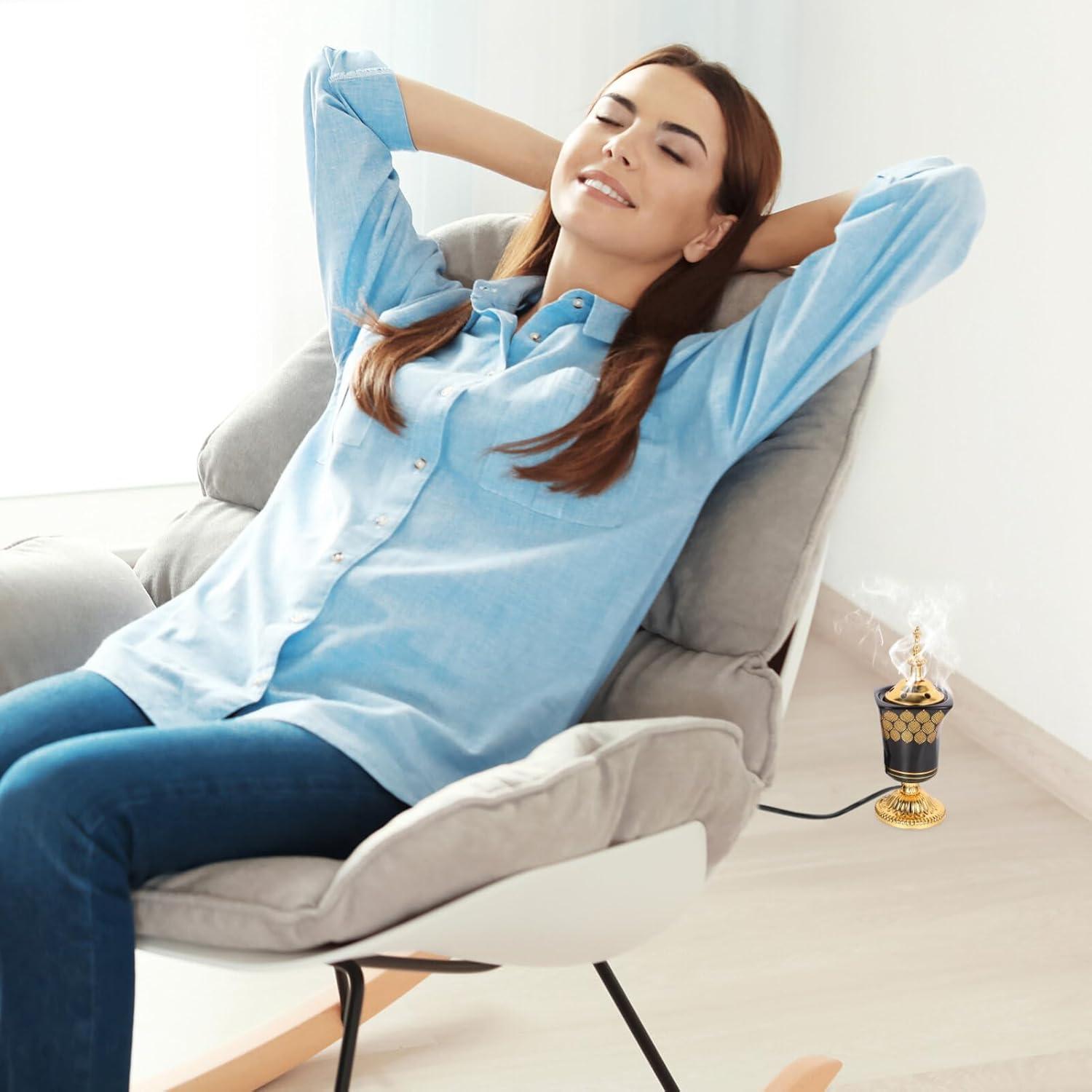 Horno de Incienso Eléctrico MAGICLULU de Metal 19.5x7.5cm