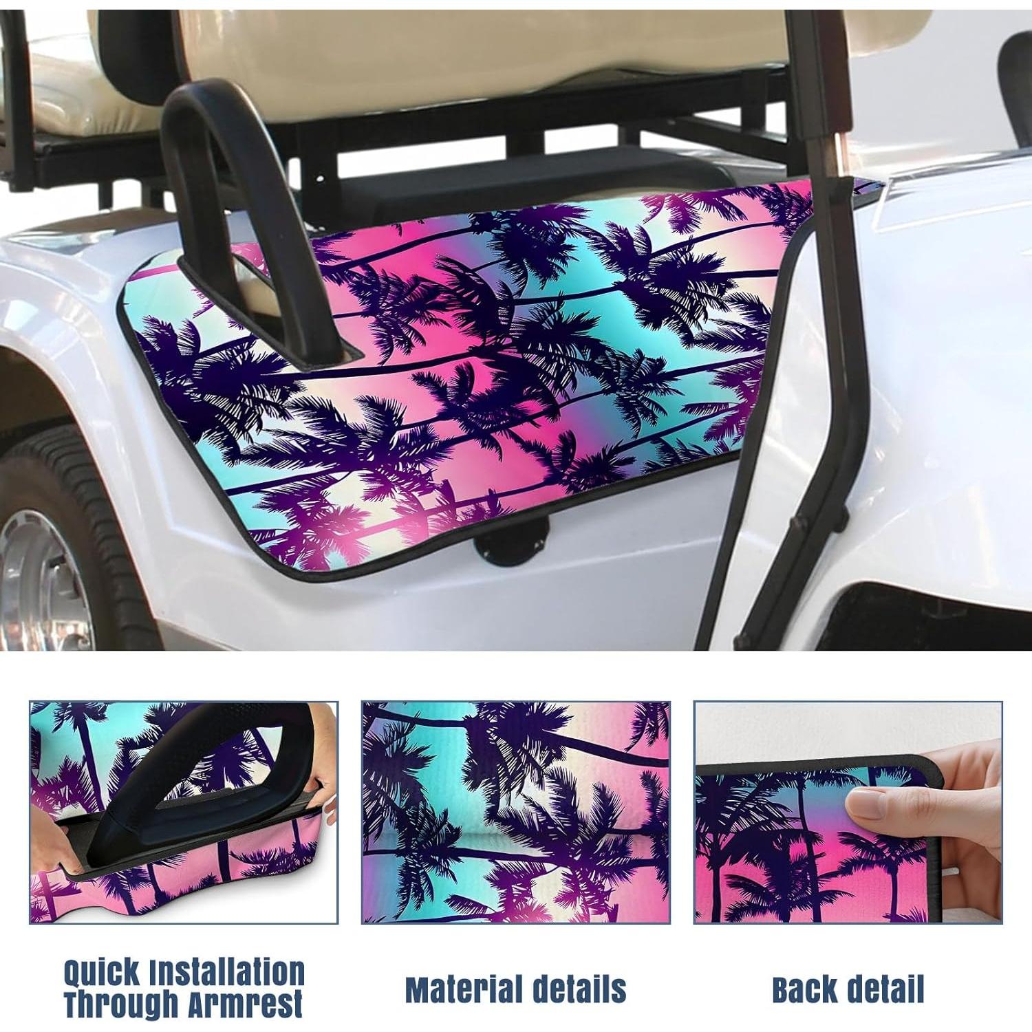Cubierta de Asiento de Carrito de Golf Neapth Palmera 120x79cm