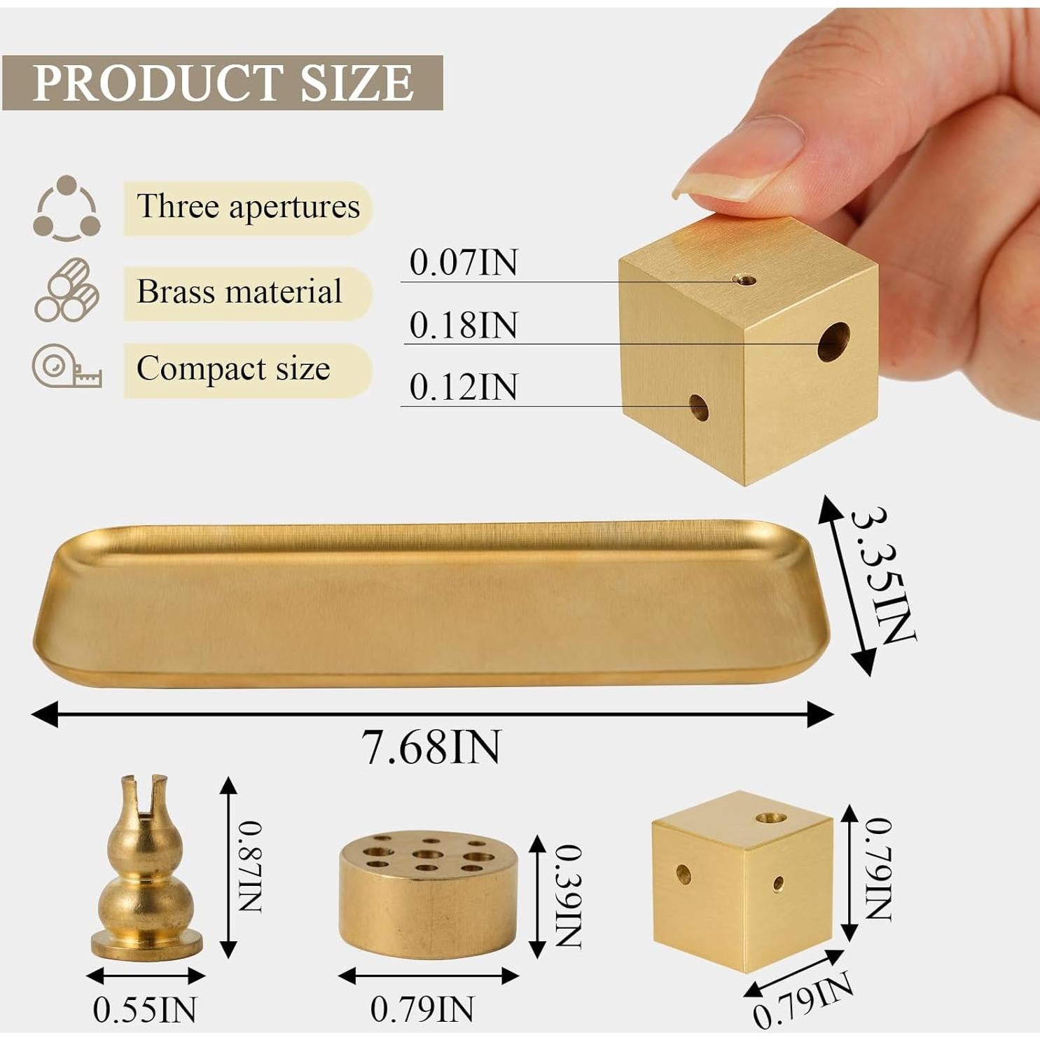 Soporte de Incienso SUJIAMEI con Bandeja Triangular 20 cm