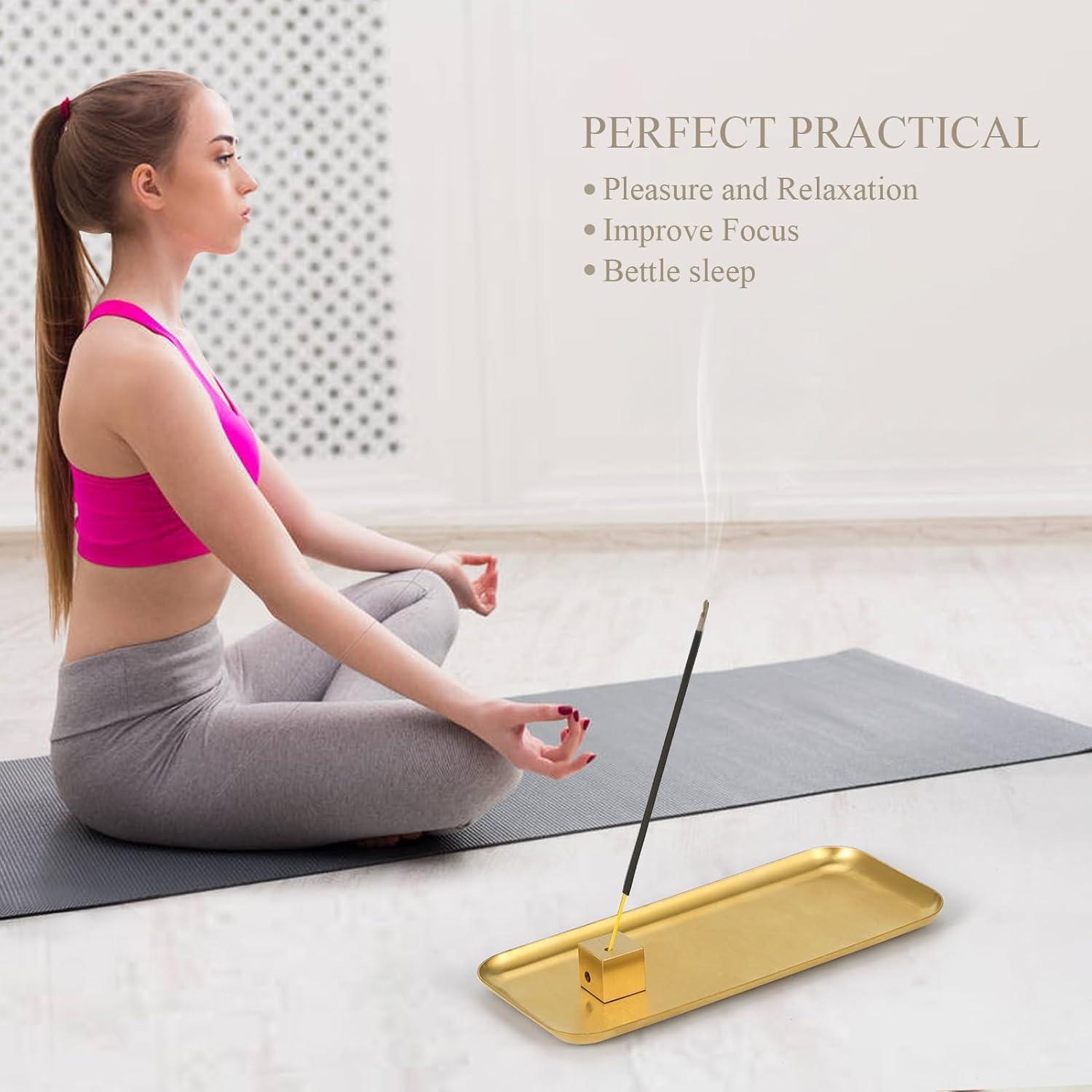 Soporte de Incienso SUJIAMEI con Bandeja Triangular 20 cm