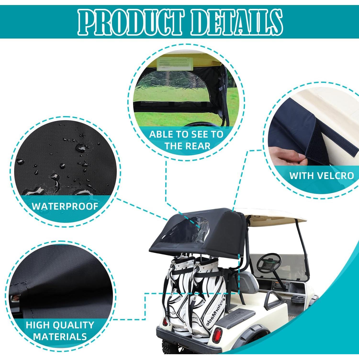 Cubierta de Lluvia para Bolsa Trasera Carro de Golf CartClan