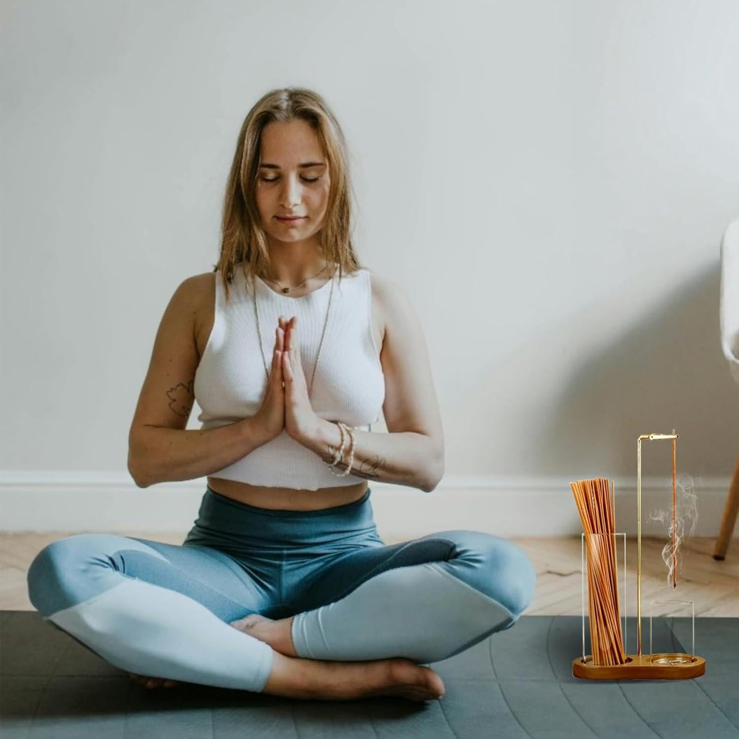 Soporte de Incienso 2 en 1 huulmood con Captador de Cenizas