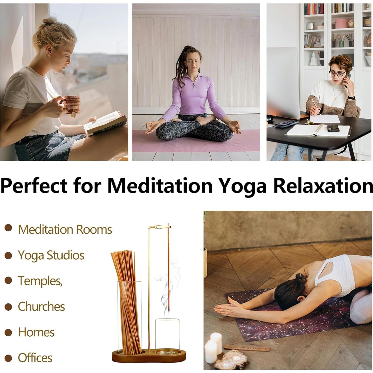 Soporte de Incienso 2 en 1 huulmood con Captador de Cenizas