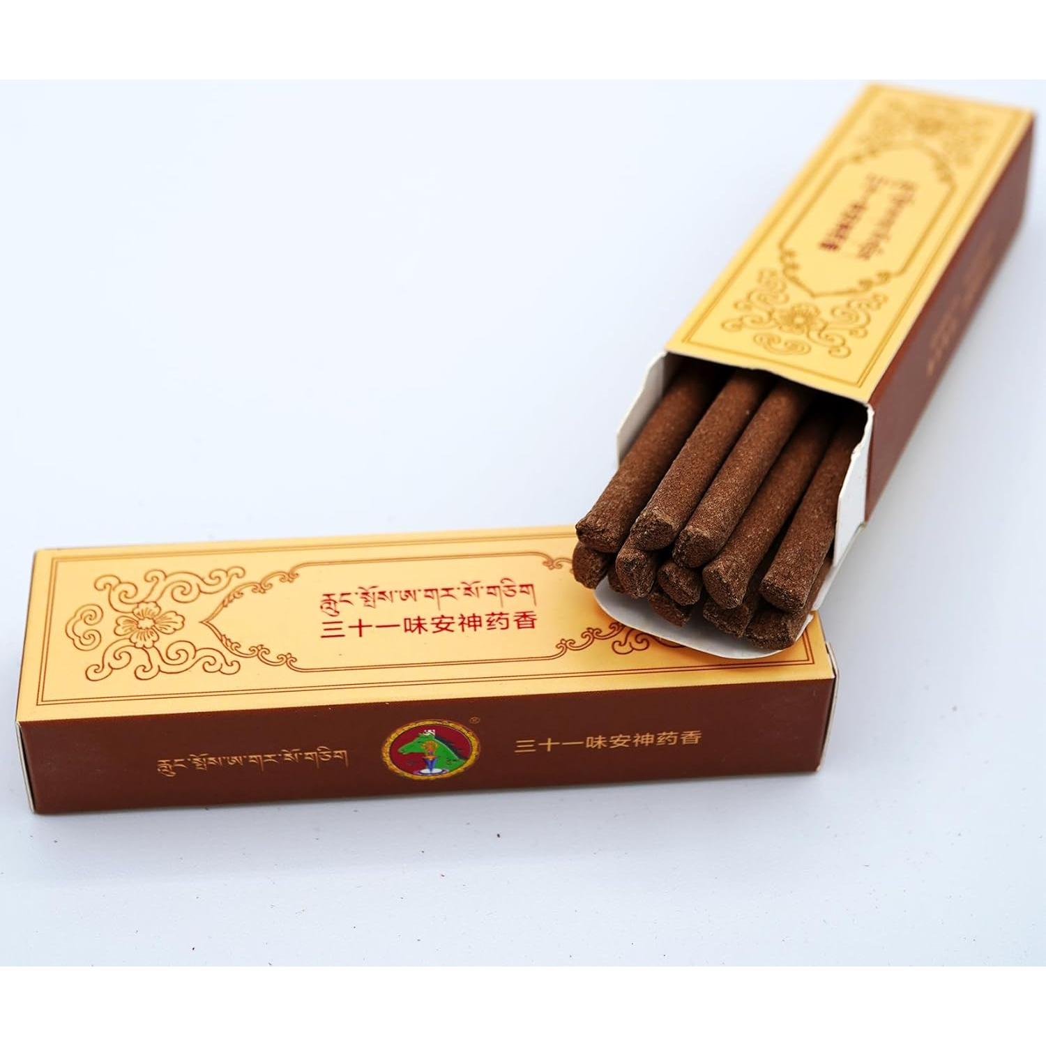 Incienso Calmante Tibetano Tiffanyfx - 2 Cajas de 31 Hierbas