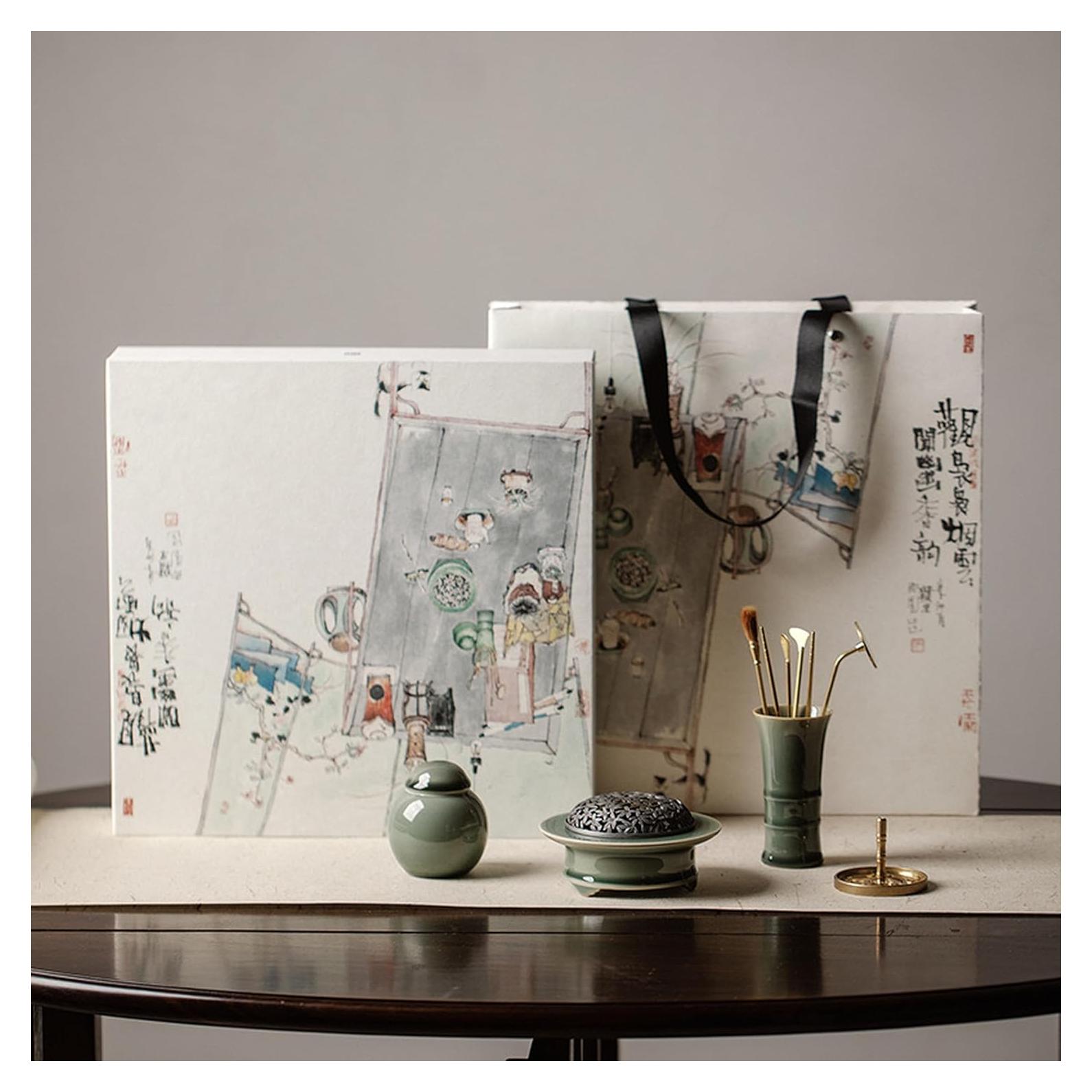 Juego de quemador de incienso Hermit Life con 12 herramientas