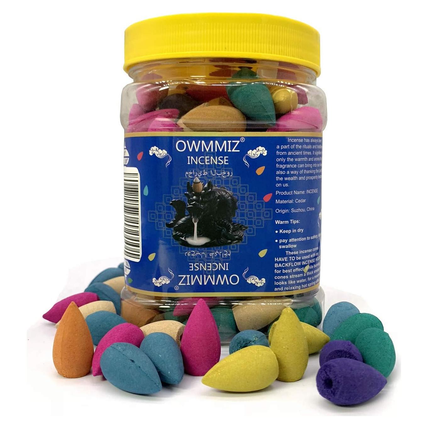 170 Conos de Incienso Retroceso OWMMIZ 7 Aromas Naturales