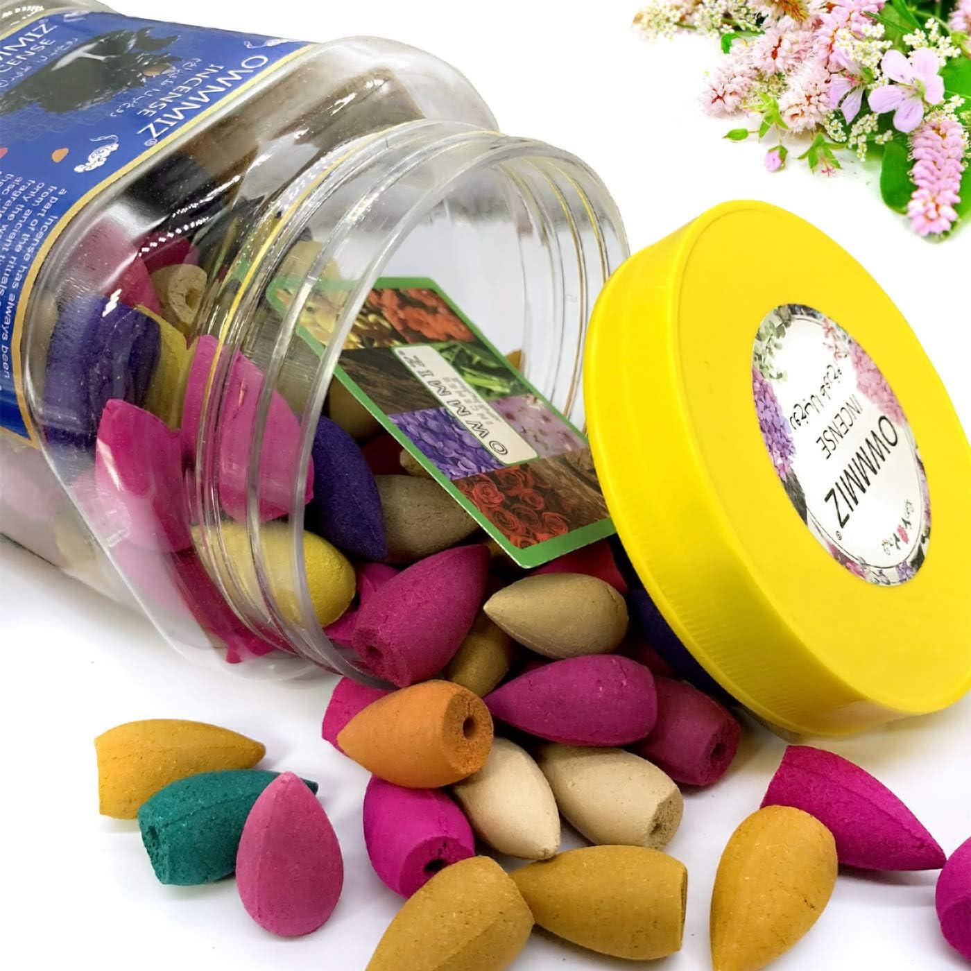 170 Conos de Incienso Retroceso OWMMIZ 7 Aromas Naturales