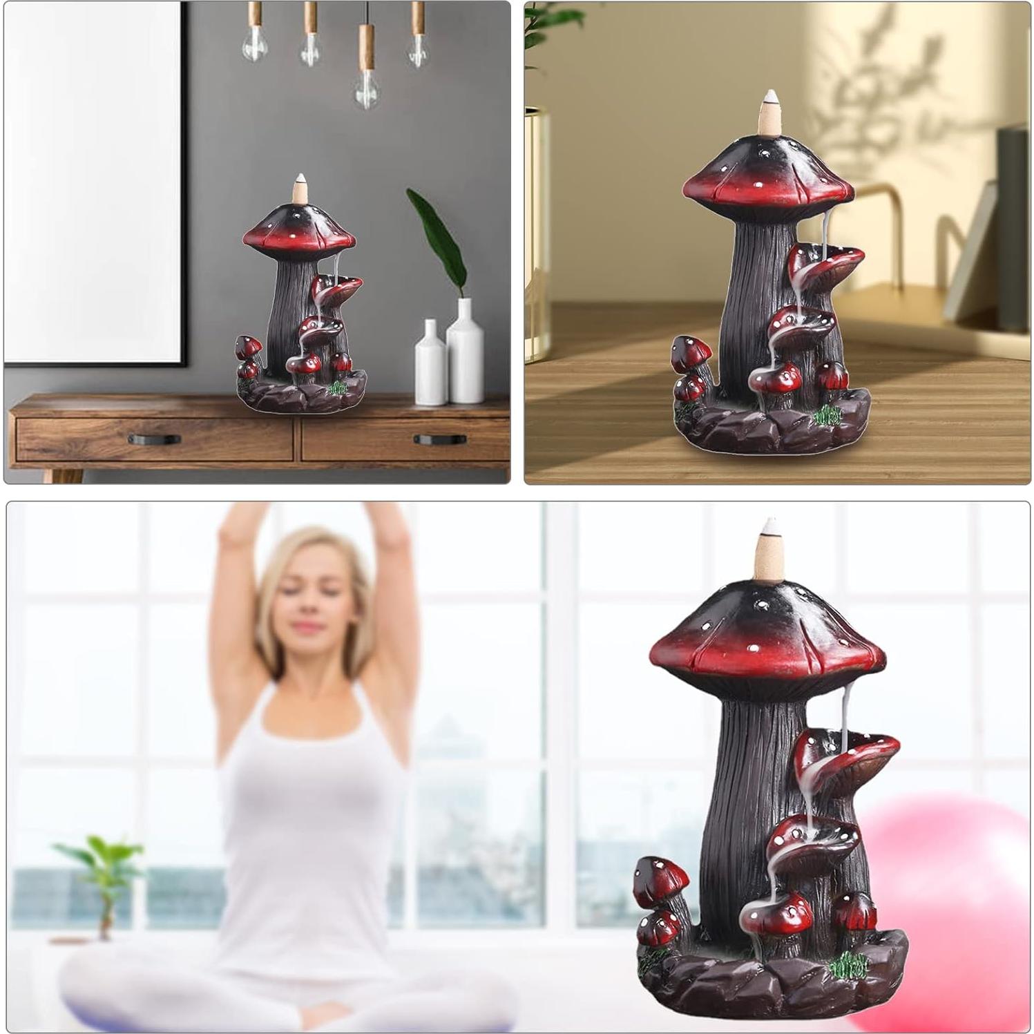 Quemador de Incienso Retroceso YYW Hongo de Resina 300g