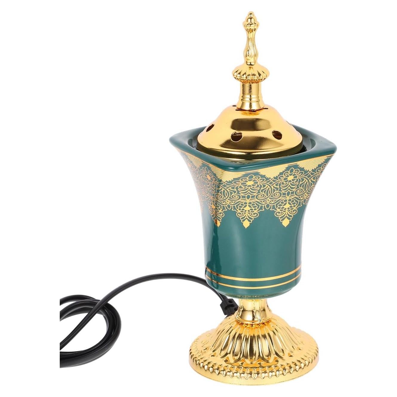 Quemador de Incienso Eléctrico Ciieeo Verde 19.5x7.5cm