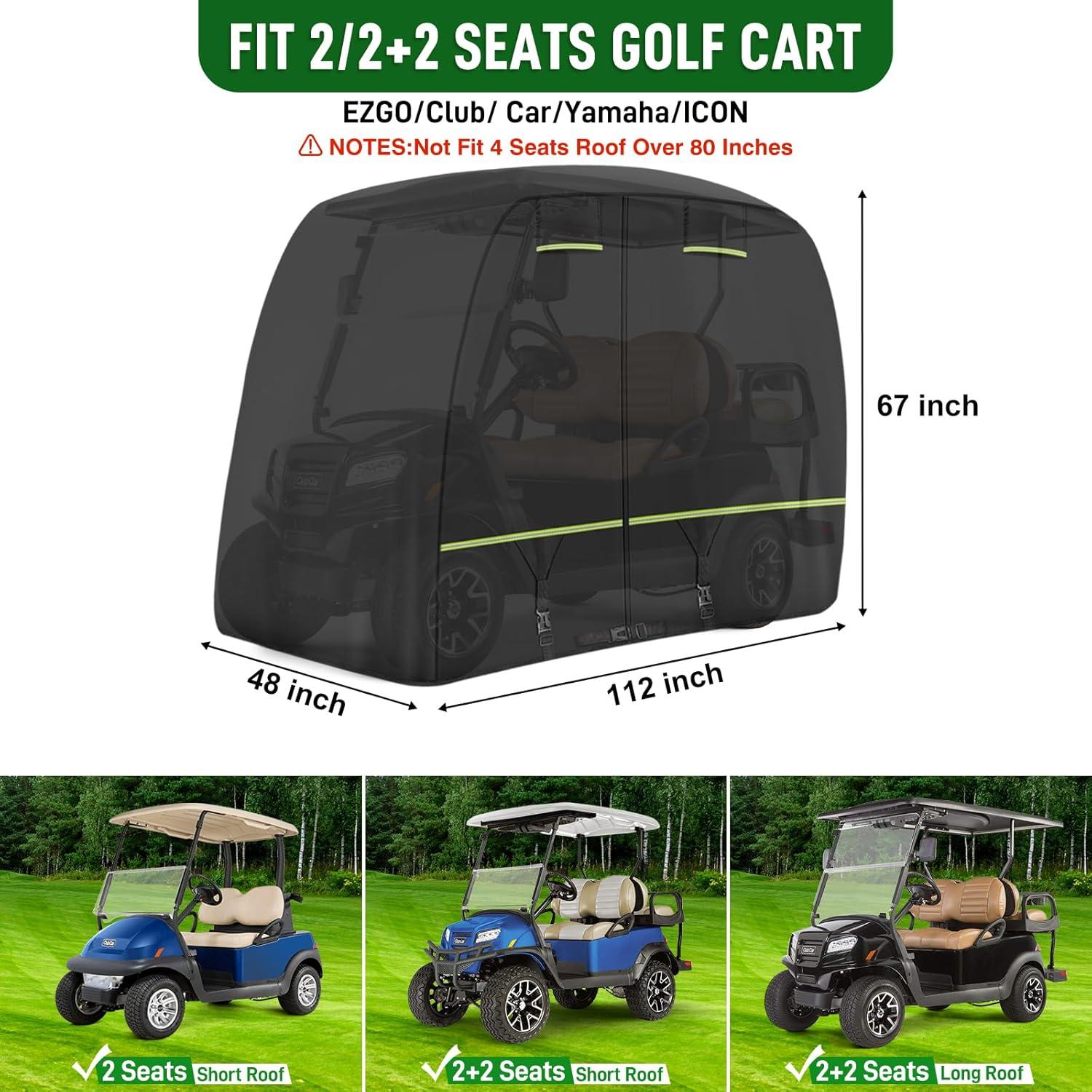 Cubierta de Carrito de Golf Cartalia 420D Impermeable 2-4 Pasajeros