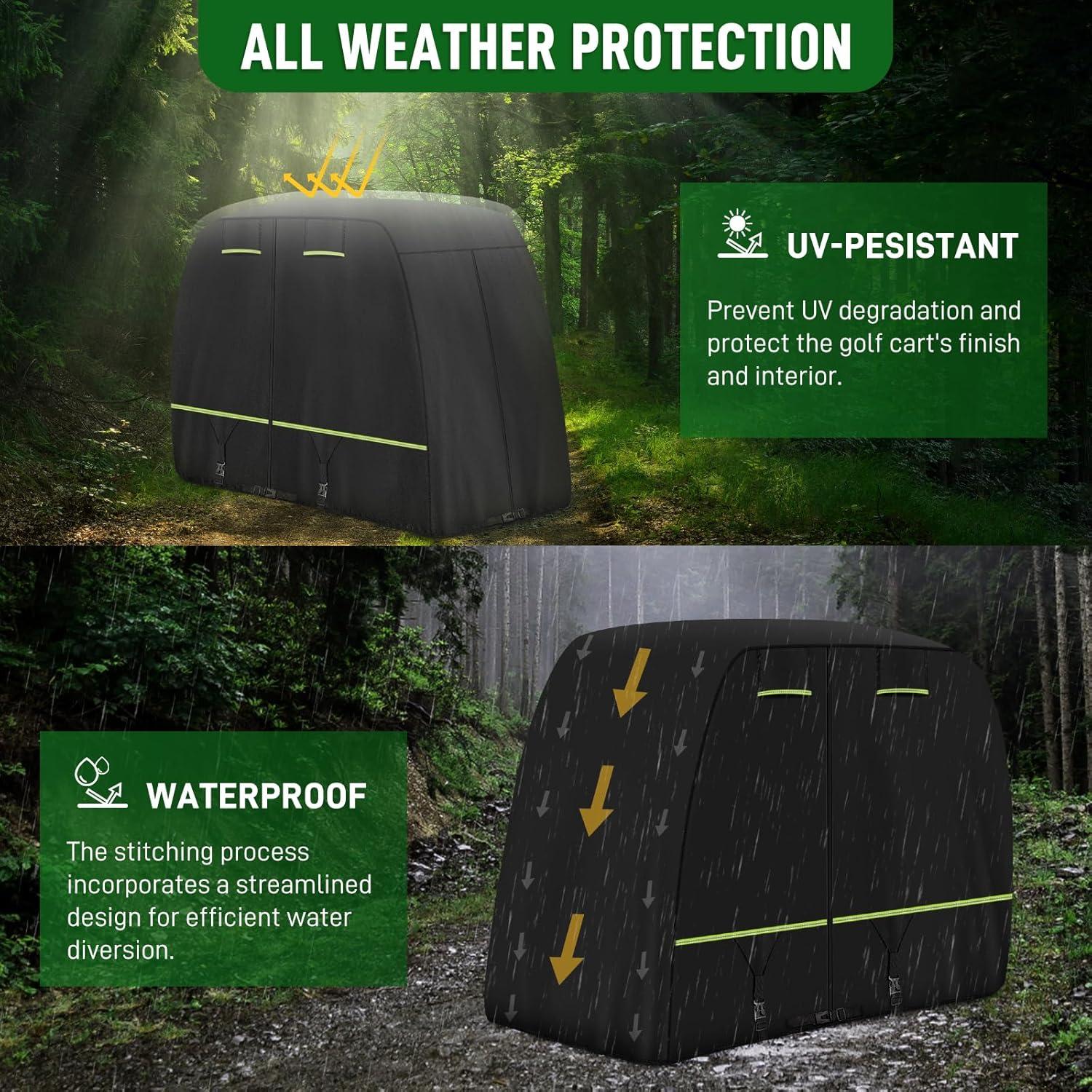 Cubierta de Carrito de Golf Cartalia 420D Impermeable 2-4 Pasajeros