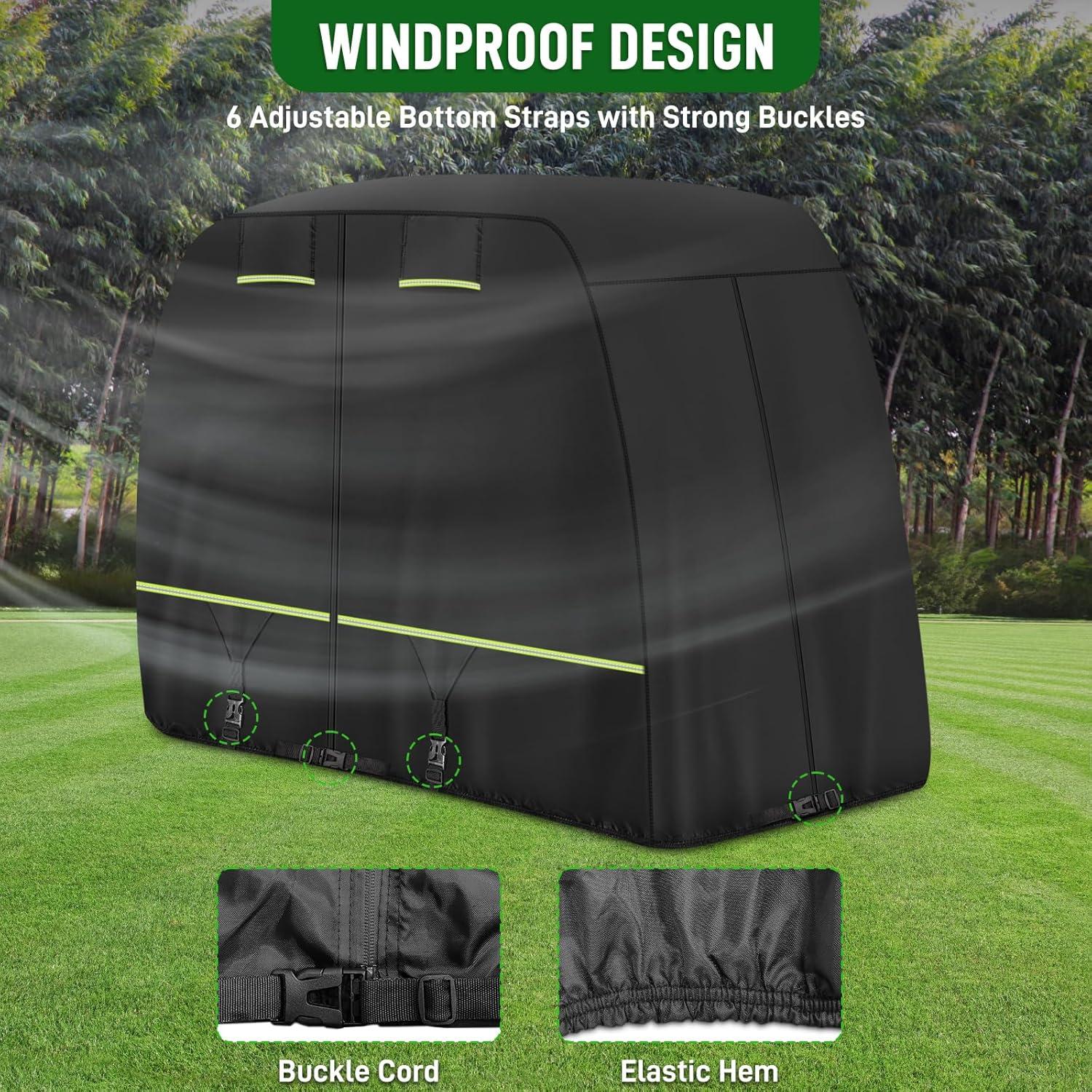 Cubierta de Carrito de Golf Cartalia 420D Impermeable 2-4 Pasajeros