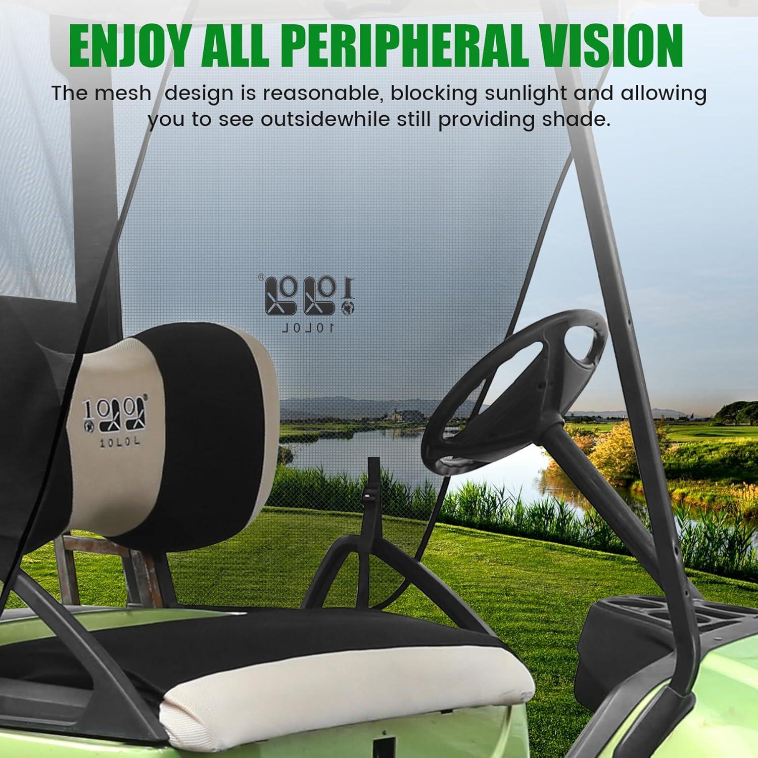 Cubierta de Sombra 10L0L para Carro de Golf Yamaha G29 Beige