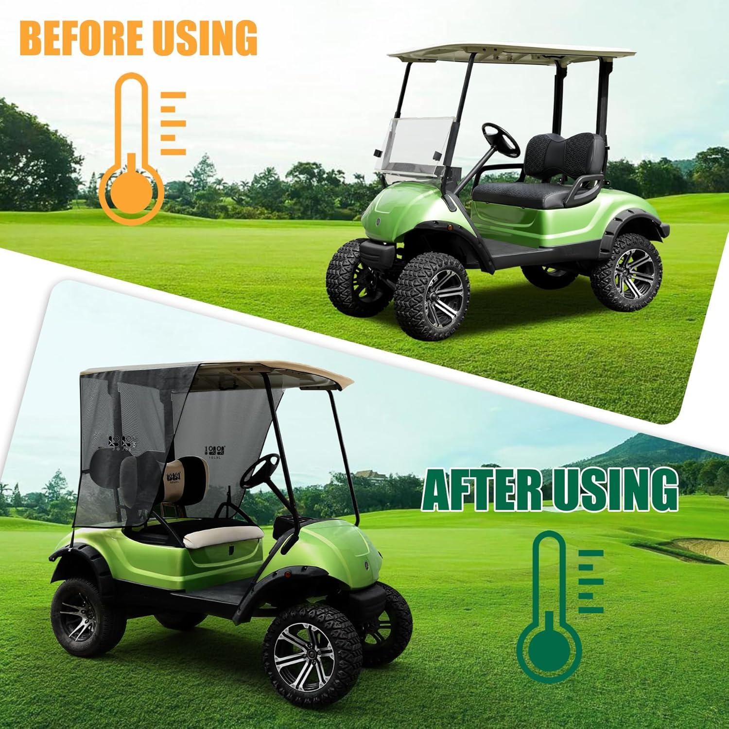 Cubierta de Sombra 10L0L para Carro de Golf Yamaha G29 Beige