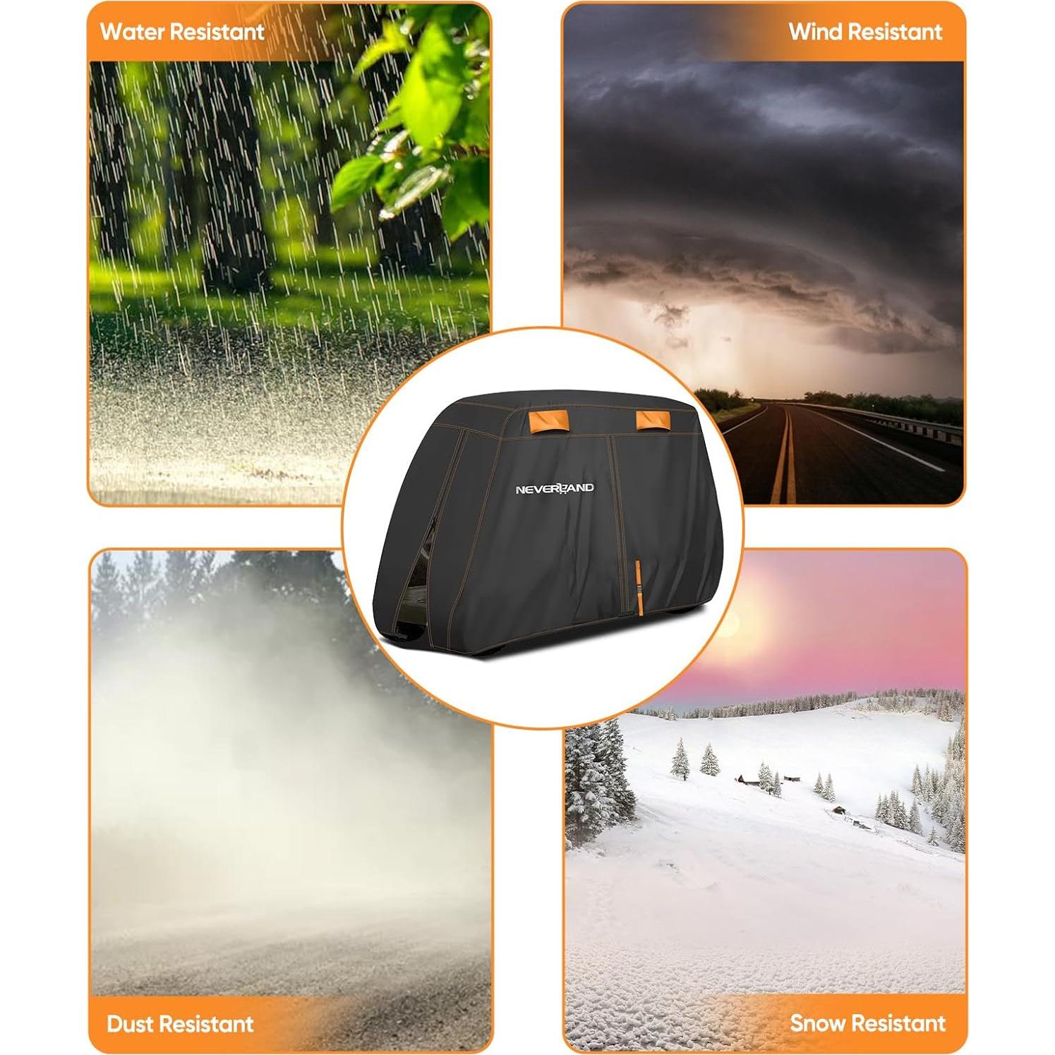 Funda Impermeable para Carro de Golf NEVERLAND 2 Pasajeros