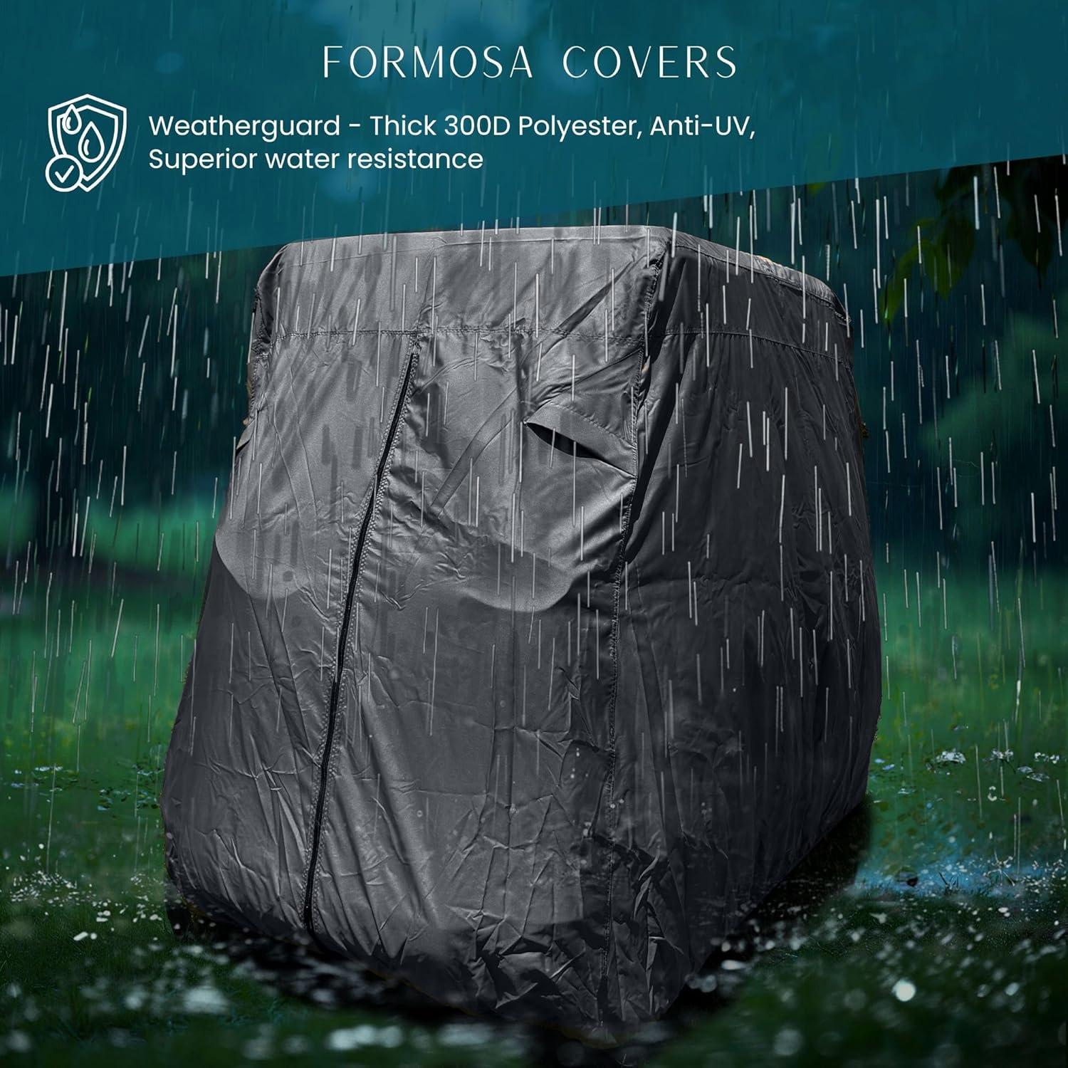 Cubierta de Carro de Golf Formosa 4 Pasajeros Gris 203 cm