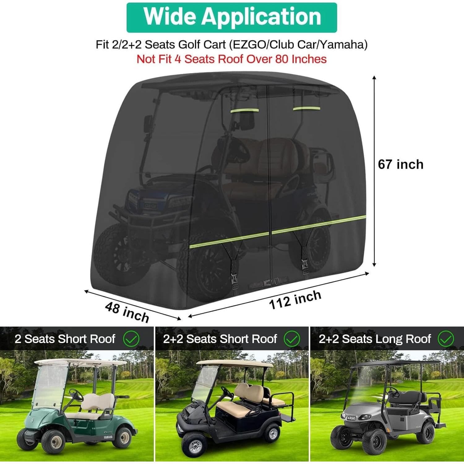 Cubierta para Carro de Golf MOSNAI 2-4 Pasajeros Impermeable