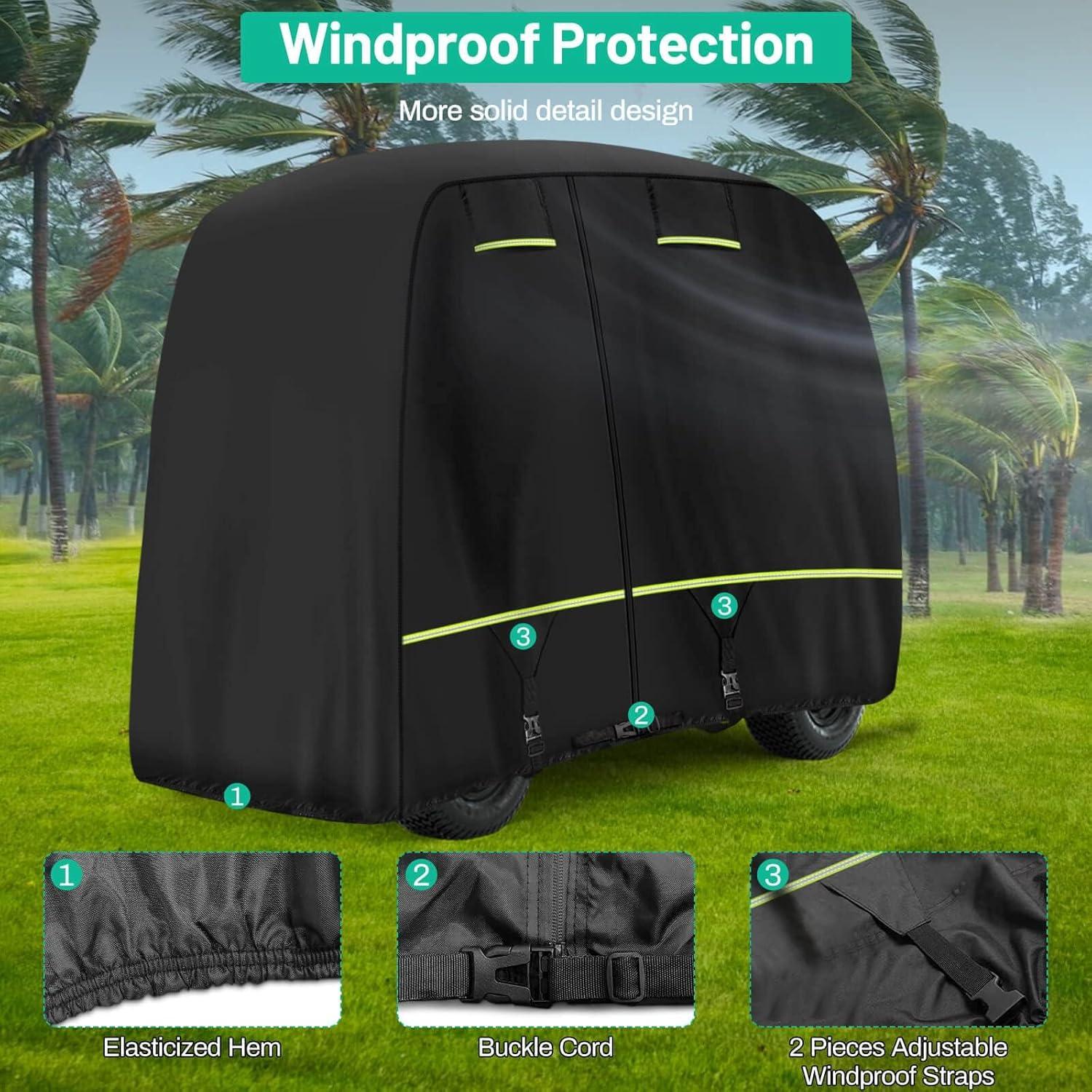 Cubierta para Carro de Golf MOSNAI 2-4 Pasajeros Impermeable
