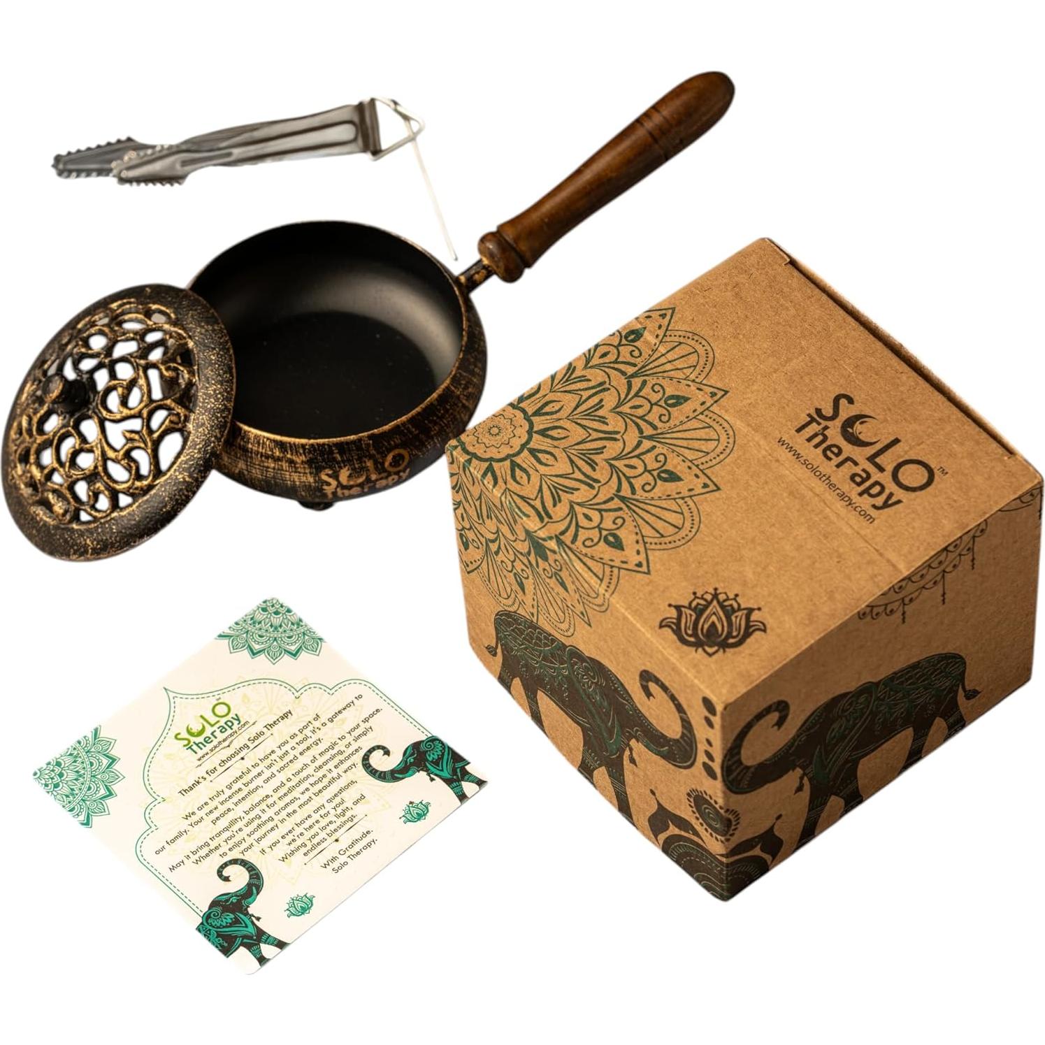 Horno de Carbón de Hierro Solo Therapy 22.86 cm Dorado