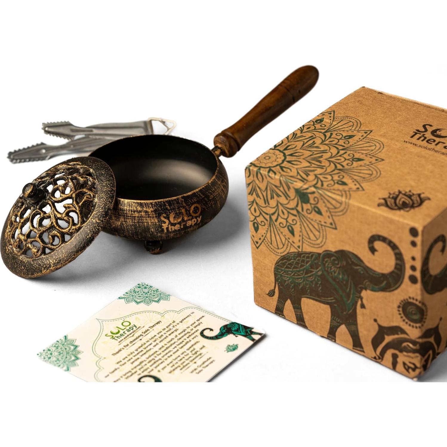 Horno de Carbón de Hierro Solo Therapy 22.86 cm Dorado