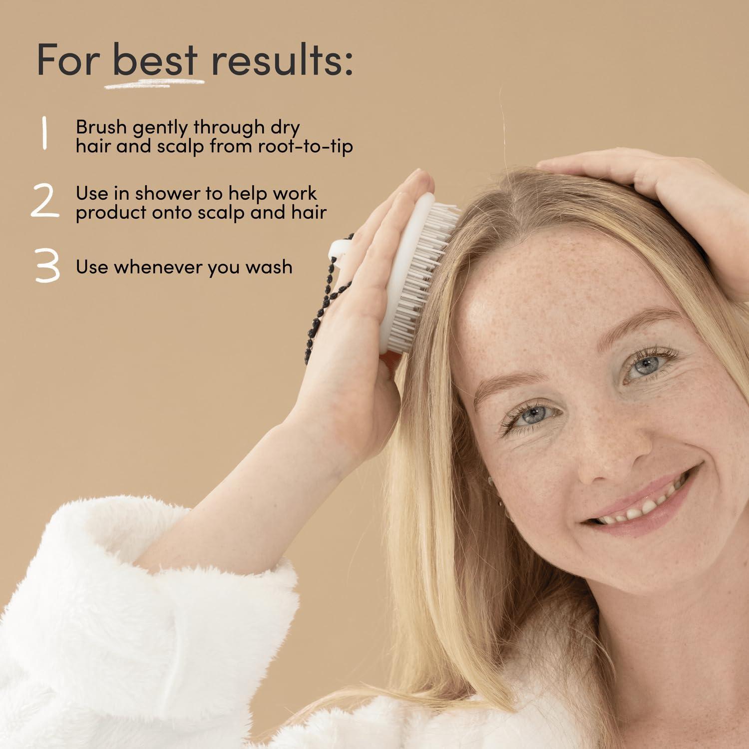 Cepillo Exfoliante Jupiter 600 para Cuero Cabelludo Negro