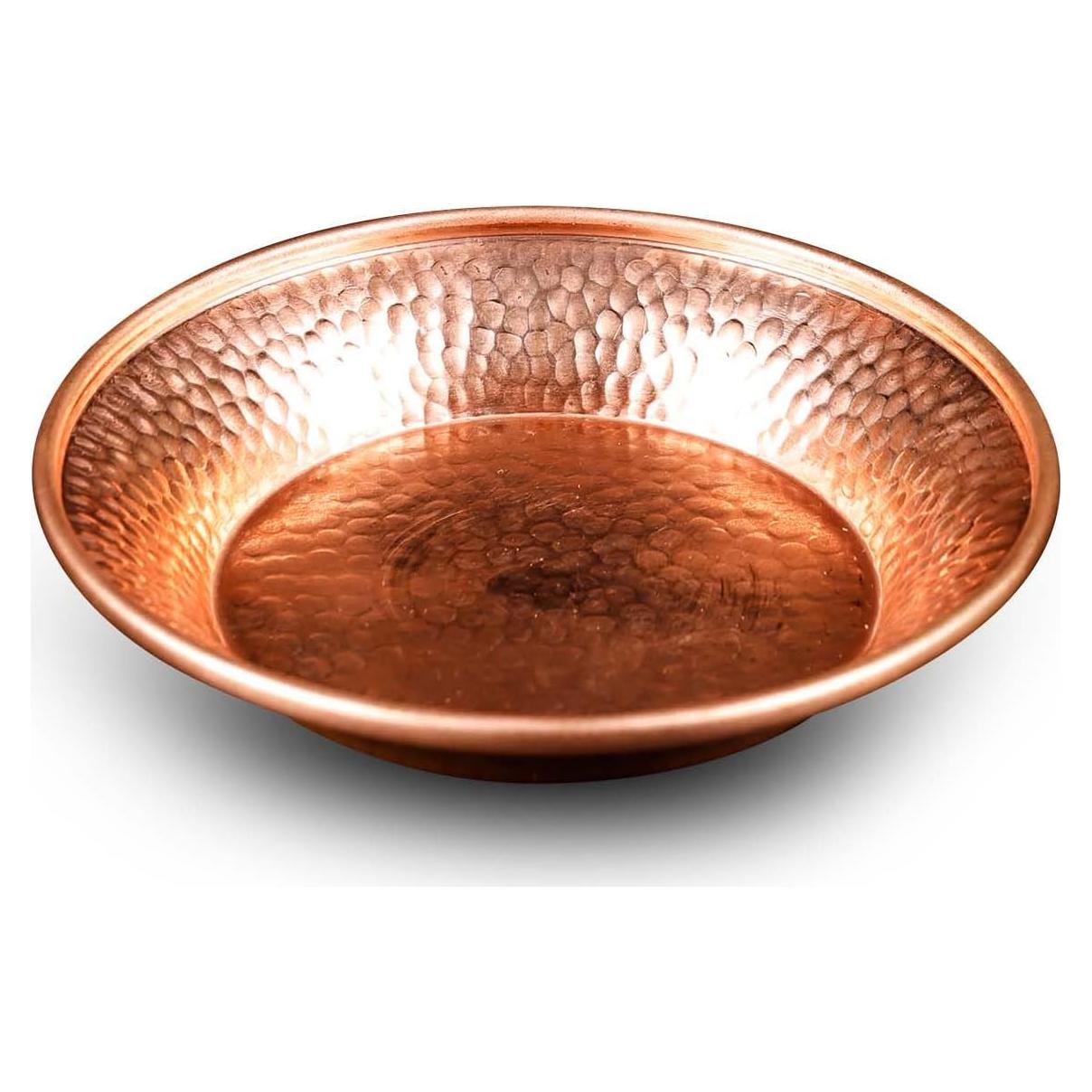 Tazón Decorativo de Cobre Martillado Amitofo 11.43 cm