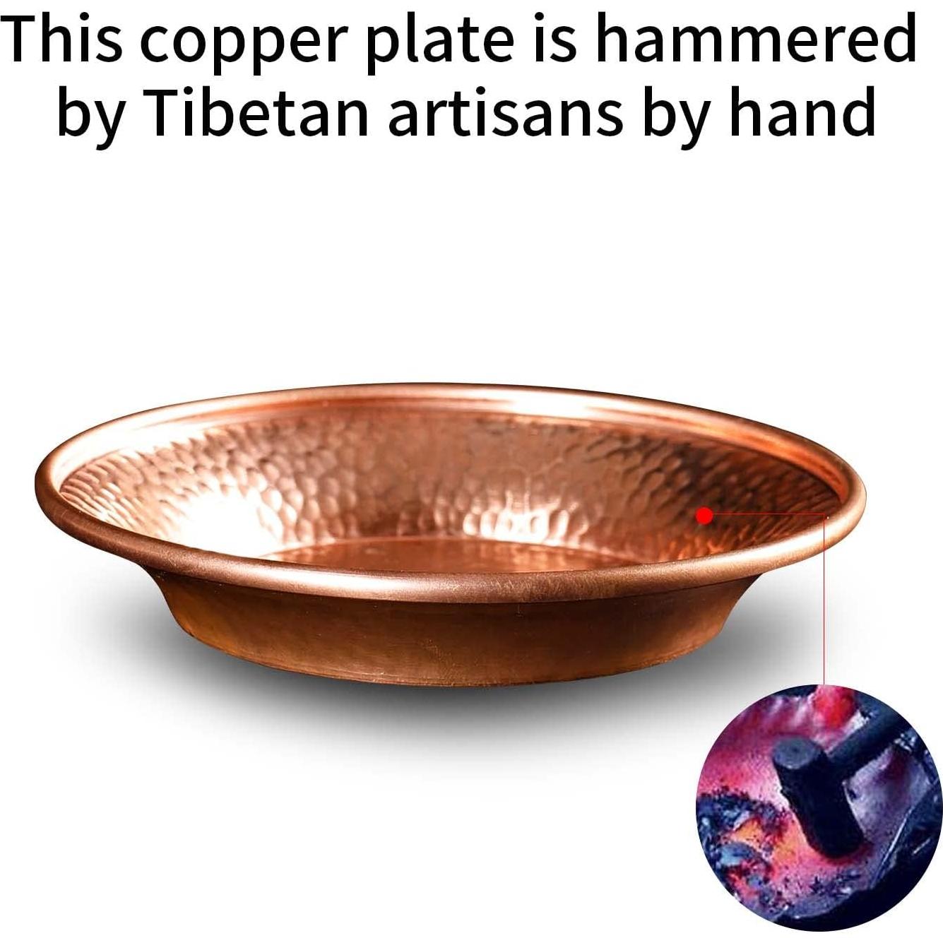 Tazón Decorativo de Cobre Martillado Amitofo 11.43 cm