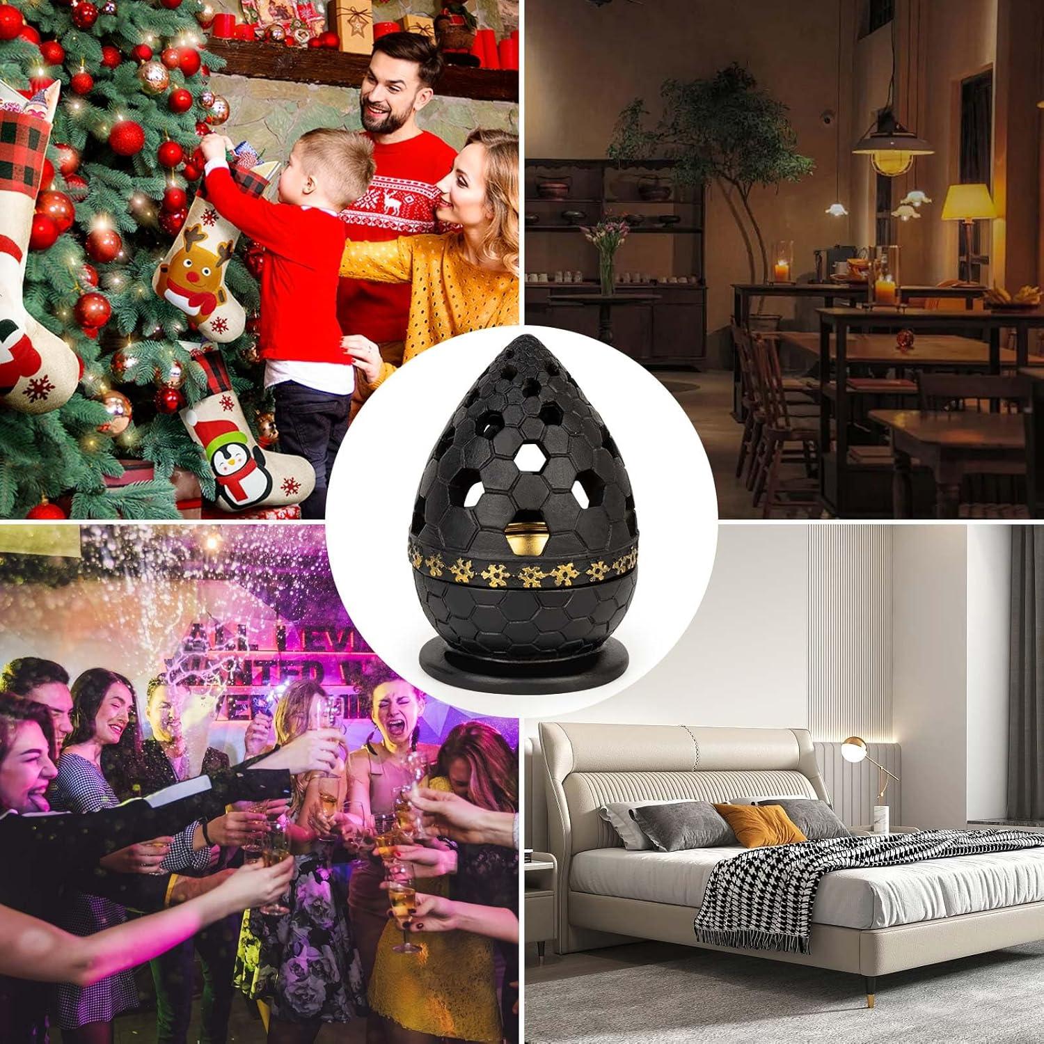 Soporte para Incienso Xisakaca Negro Cilíndrico 13x8cm