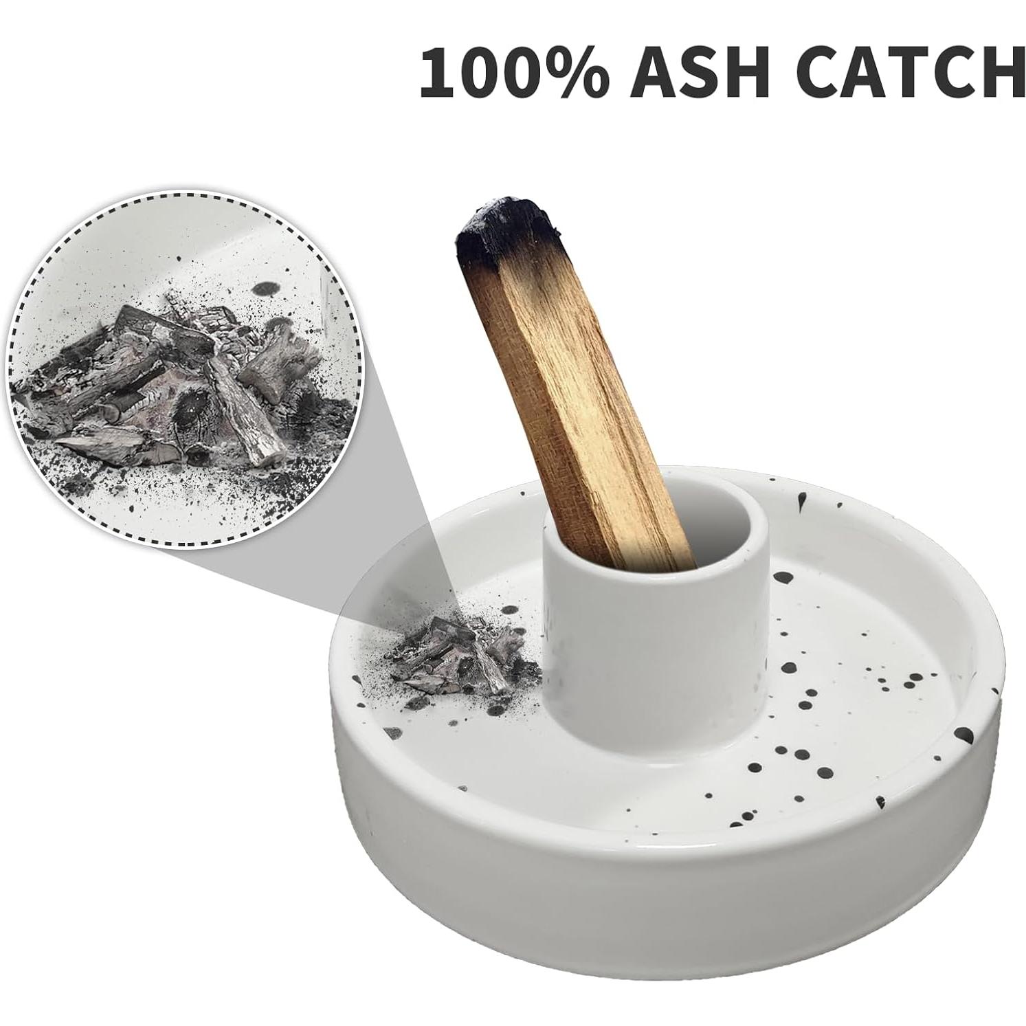 Soporte de Incienso de Cerámica Gute para Palo Santo Blanco