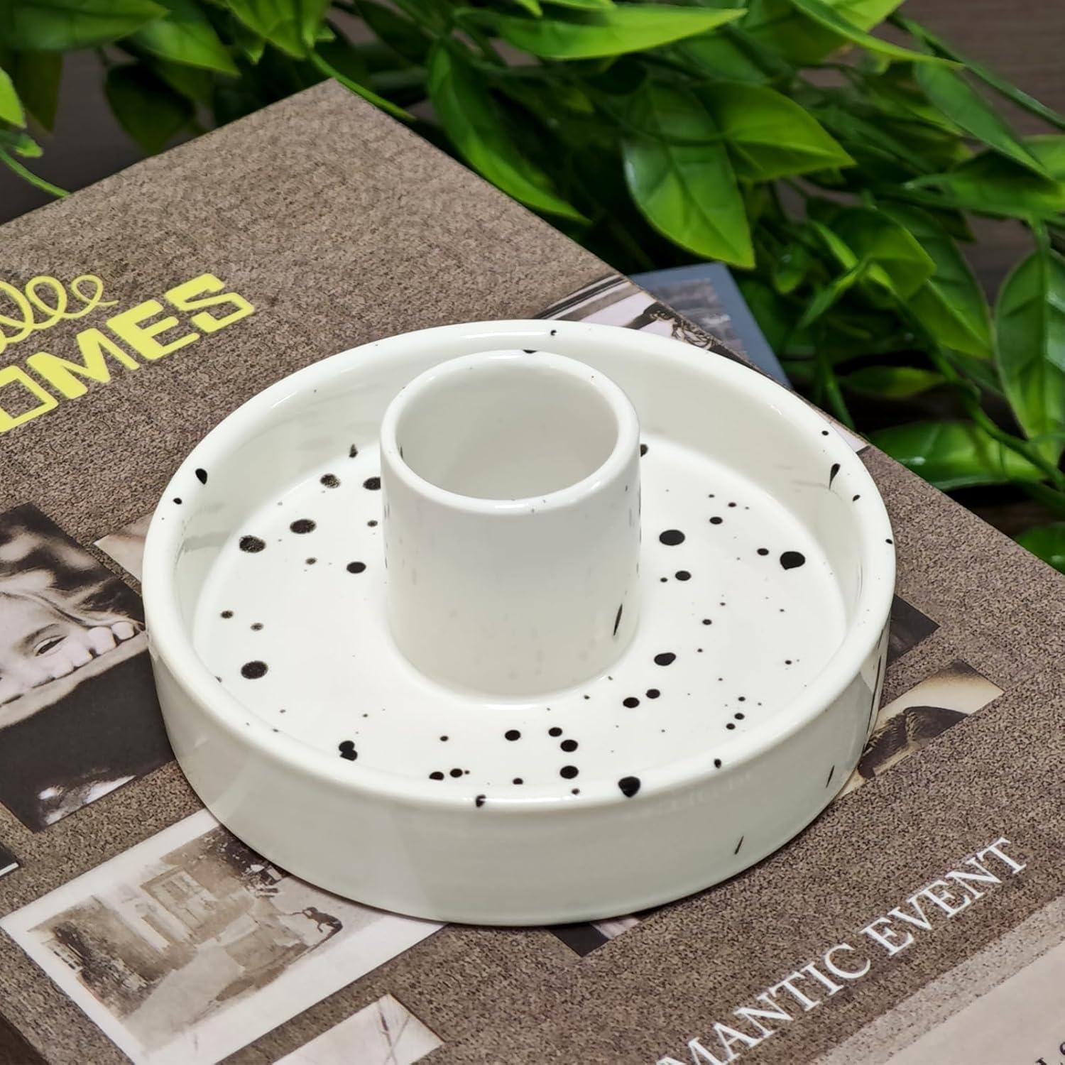 Soporte de Incienso de Cerámica Gute para Palo Santo Blanco