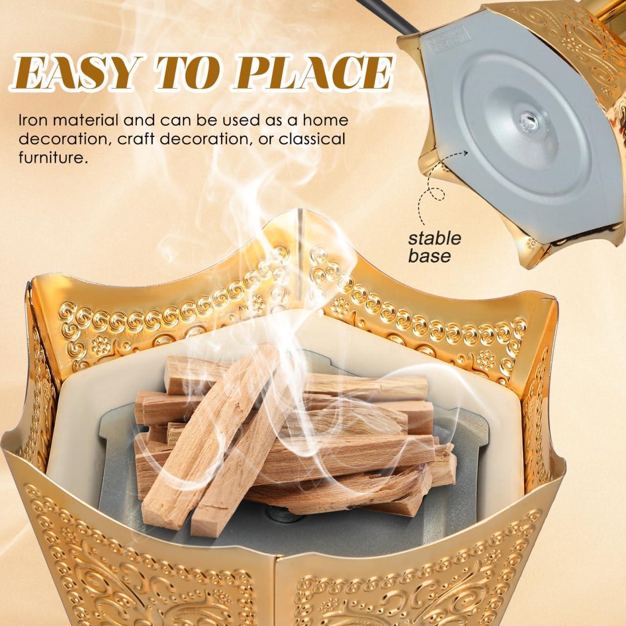 Quemador de Incienso Eléctrico MAGICLULU Estilo Retro 17cm