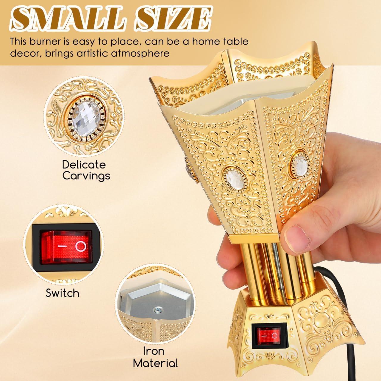 Quemador de Incienso Eléctrico MAGICLULU Estilo Retro 17cm