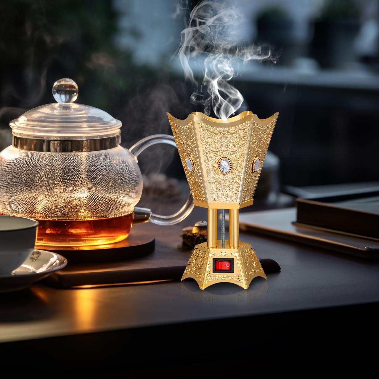 Quemador de Incienso Eléctrico MAGICLULU Estilo Retro 17cm