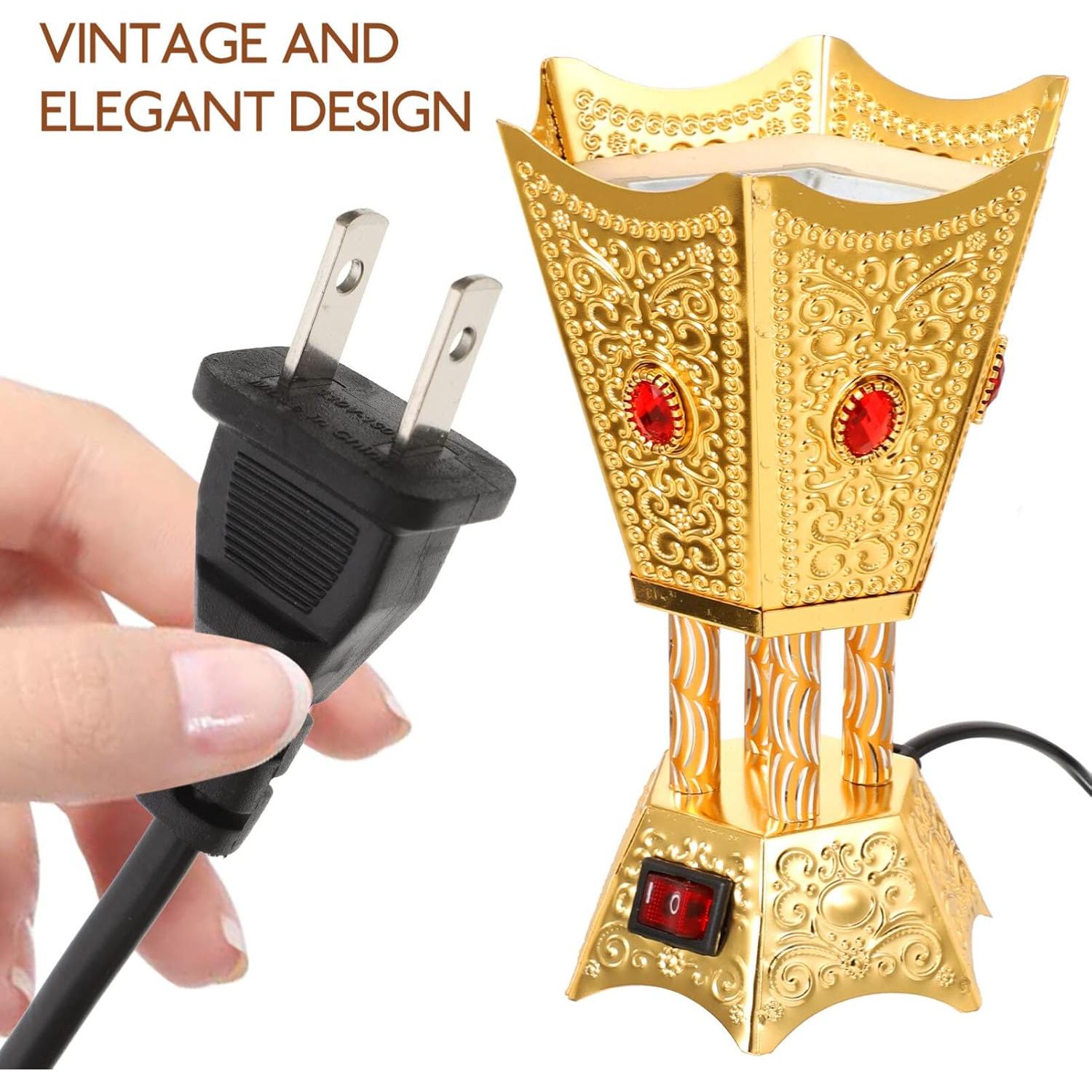 Quemador de Incienso Eléctrico MAGICLULU Estilo Retro 17cm