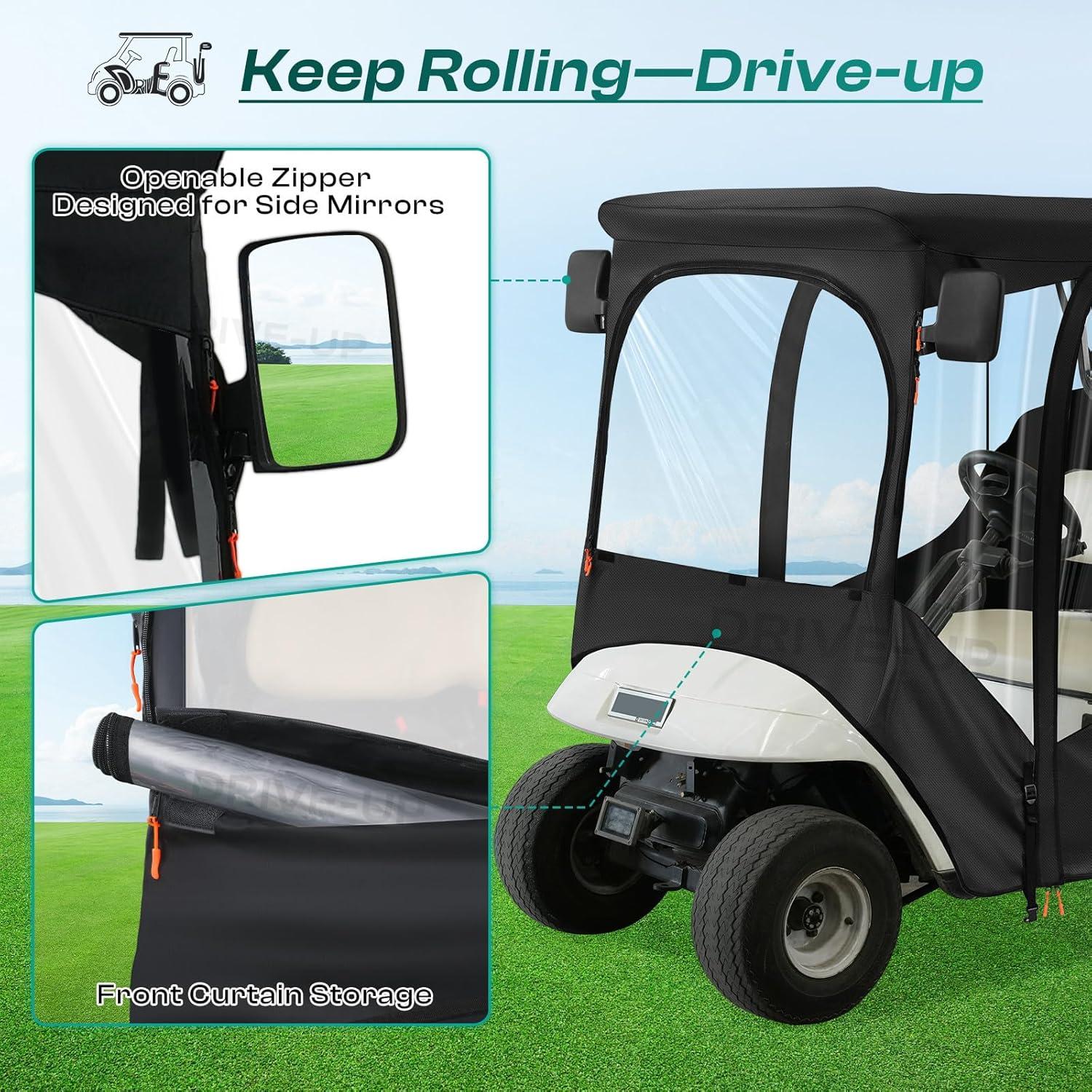 Cubierta para Carro de Golf Drive-up EZGO RXV/TXT 600D Impermeable