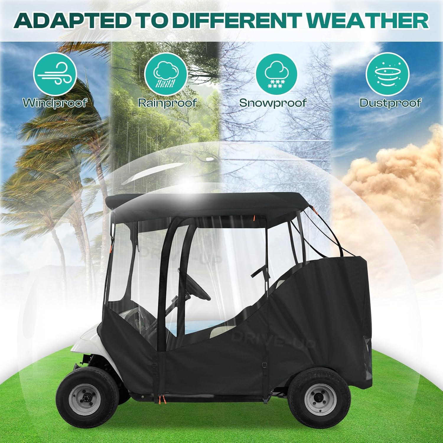 Cubierta para Carro de Golf Drive-up EZGO RXV/TXT 600D Impermeable