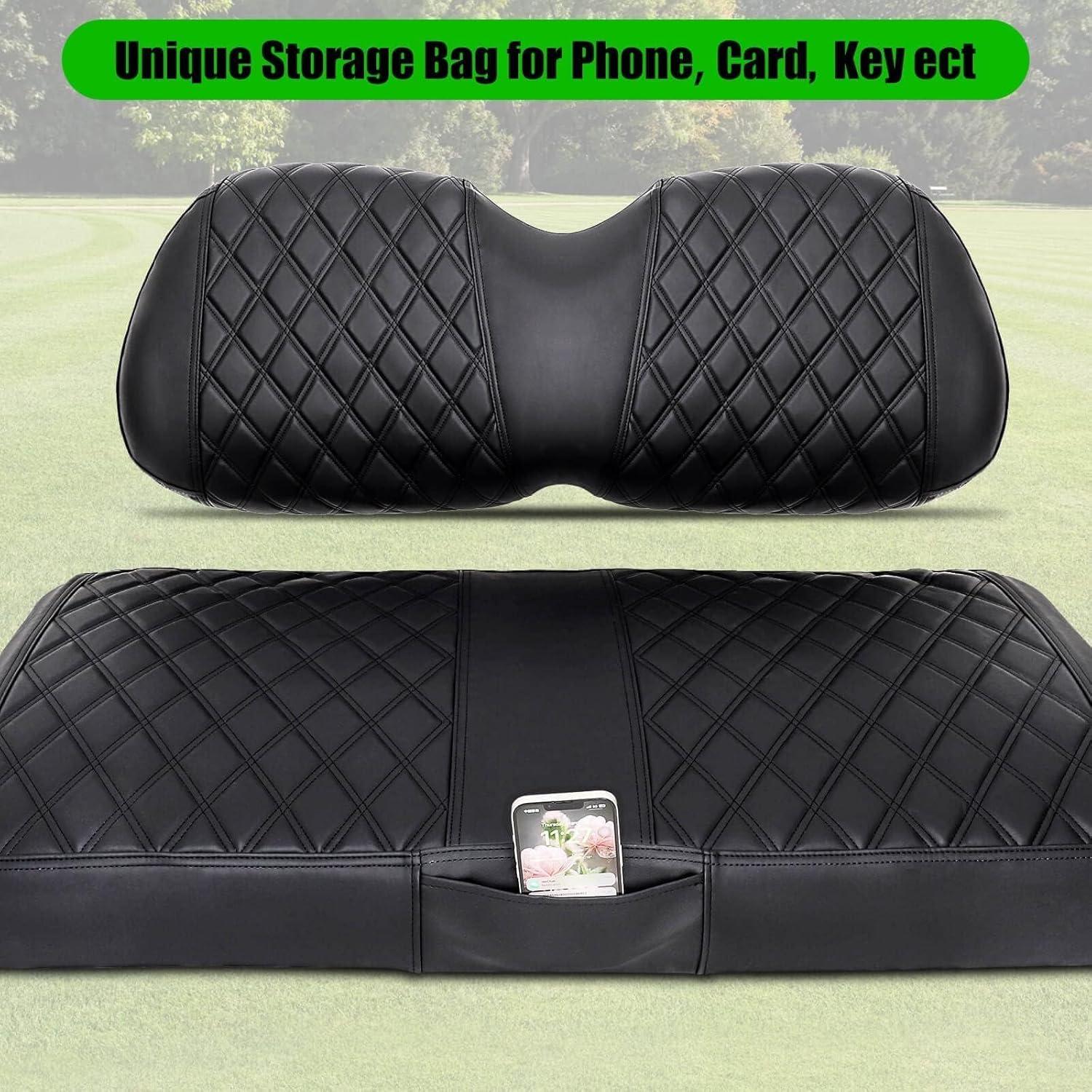 Cubiertas de Asiento LEAPGOMAX para Club Car Precedent - Cuero PVC