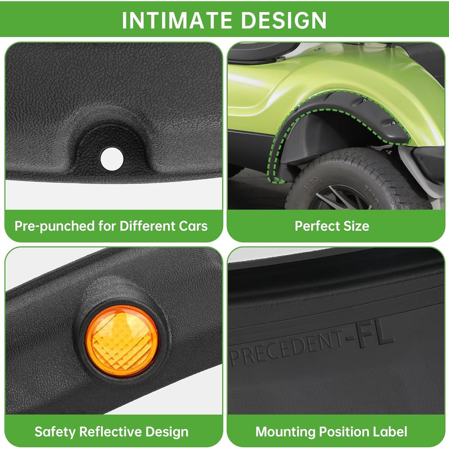 Extensiones de Guardabarros 10L0L para Carrito Golf Club Car Precedent