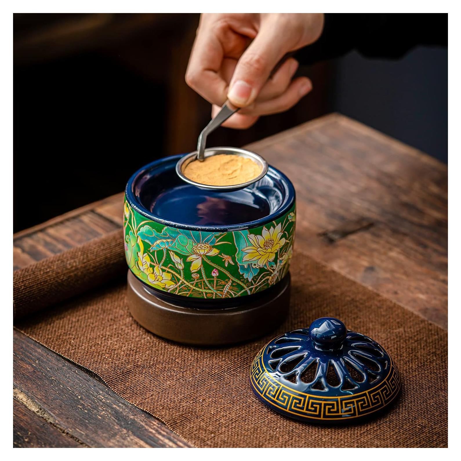 Quemador de Incienso Eléctrico ISSNW Cerámica Esmaltada 0.73kg