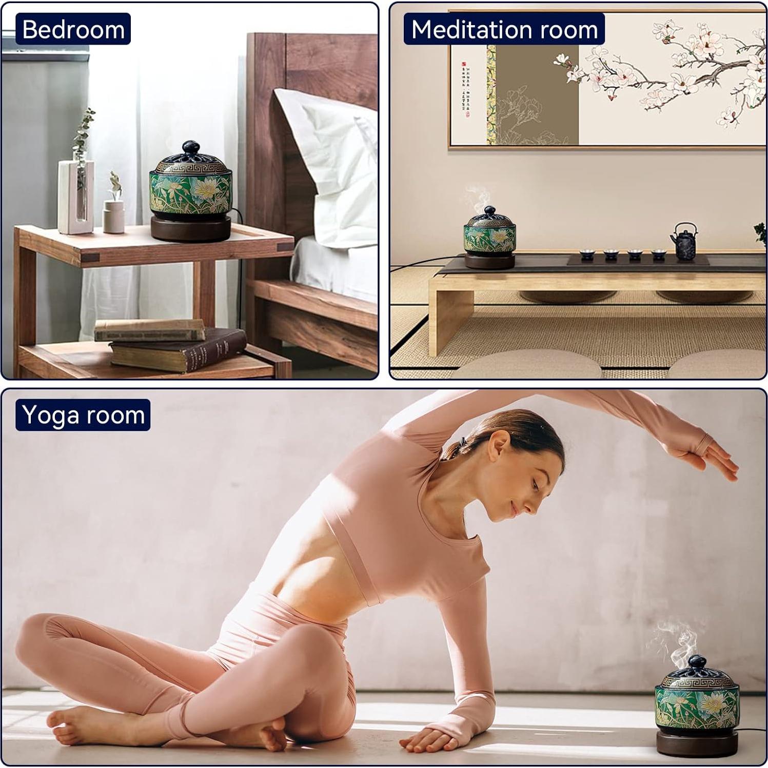 Quemador de Incienso Eléctrico ISSNW Cerámica Esmaltada 0.73kg